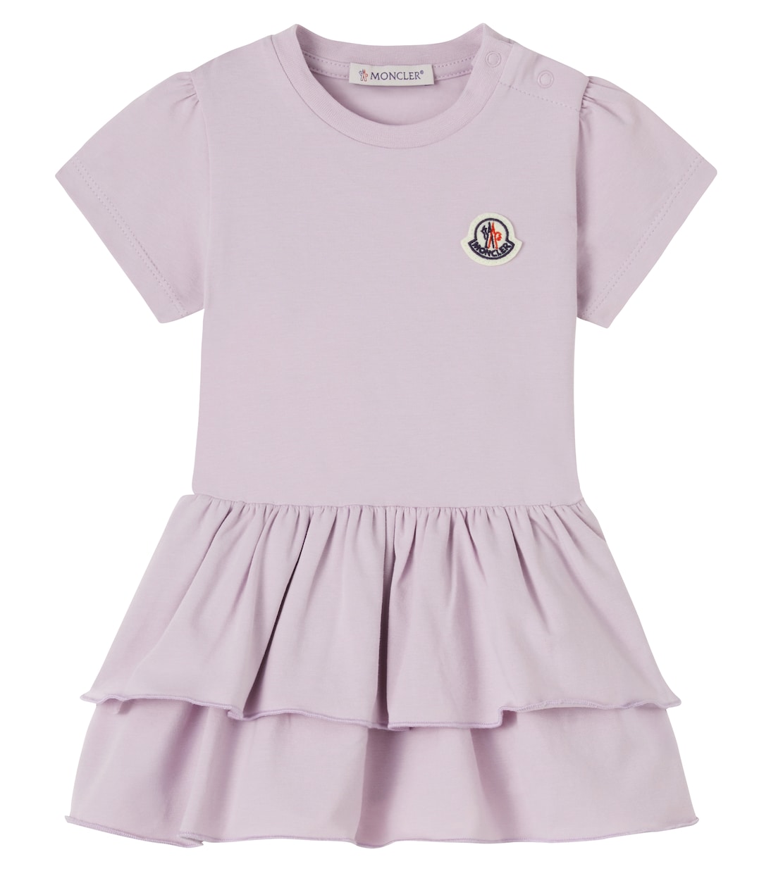 Logo cotton jersey dress | Moncler Enfant