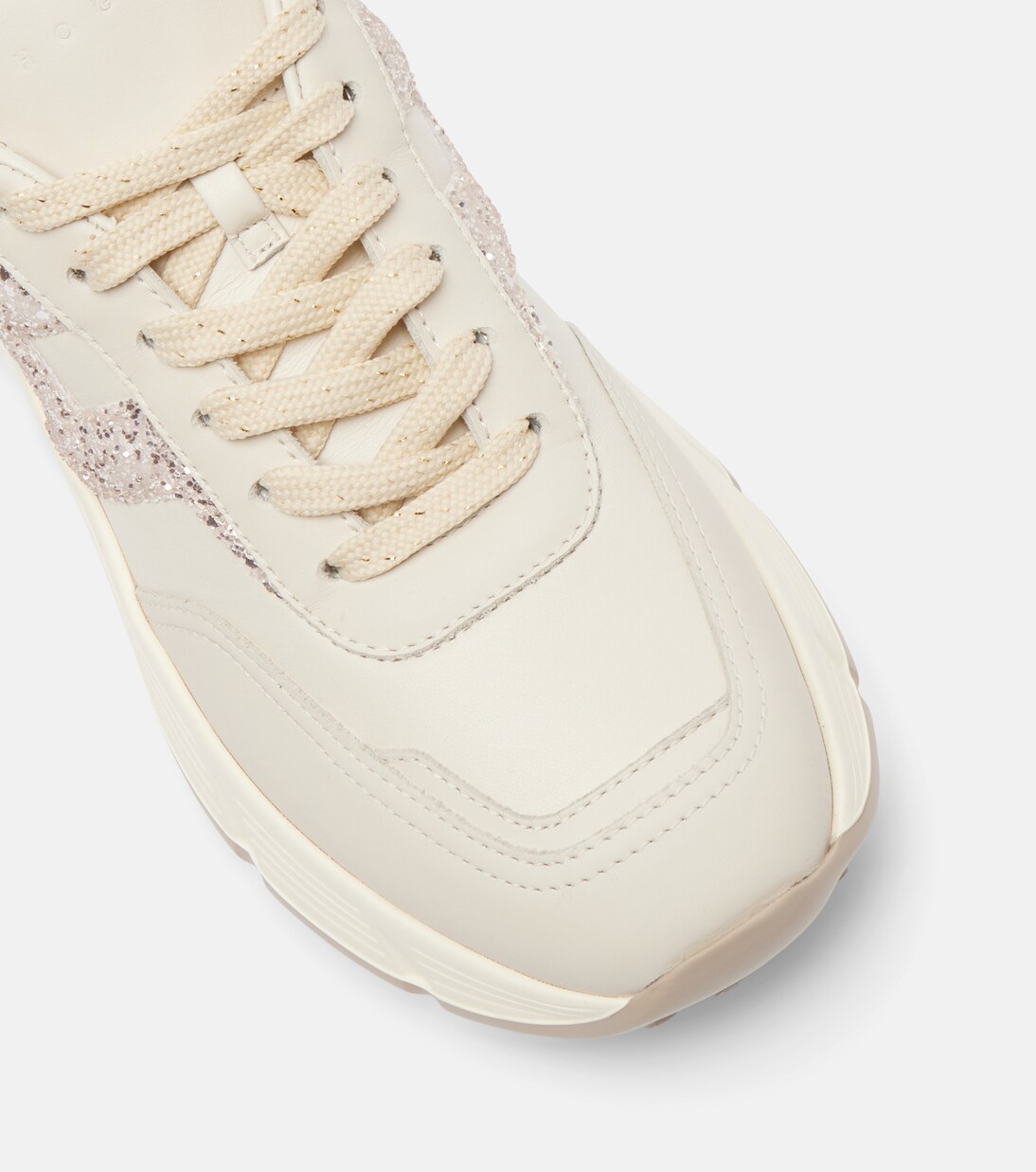 H669 glitter leather sneakers | Hogan