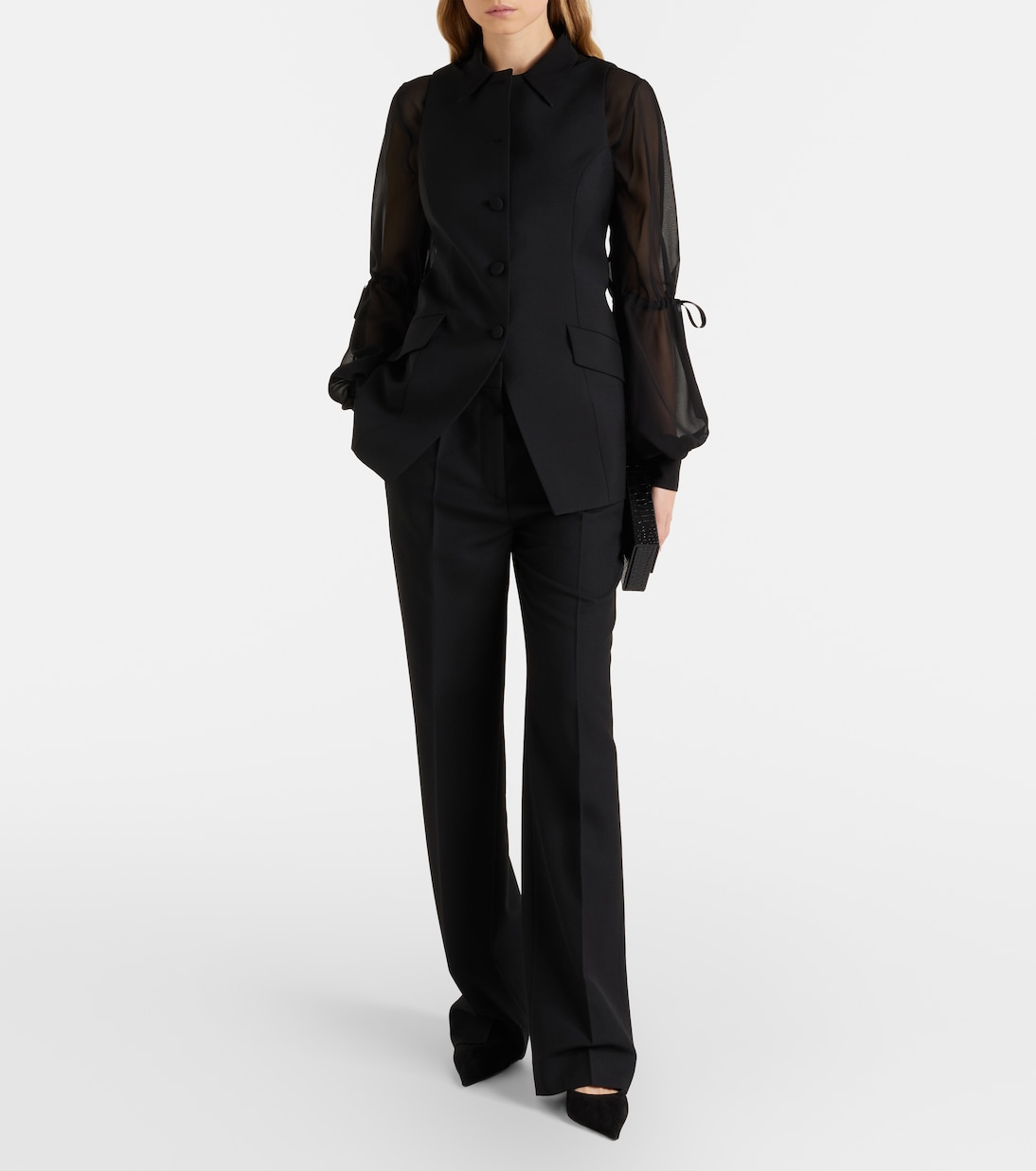 Sheer silk blouse | Nina Ricci