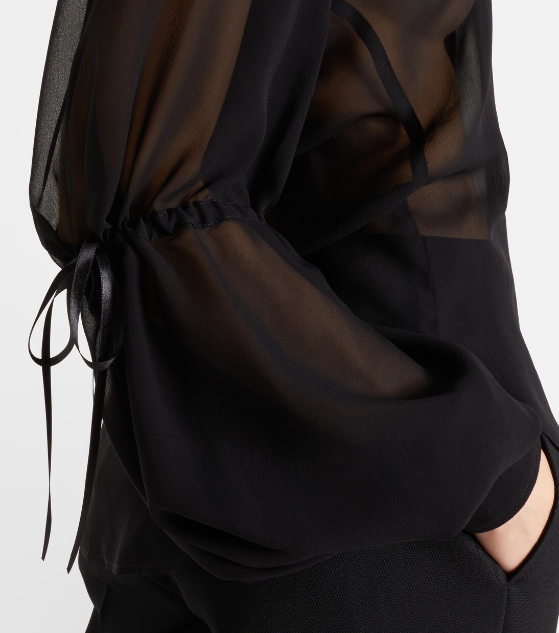 Sheer silk blouse | Nina Ricci