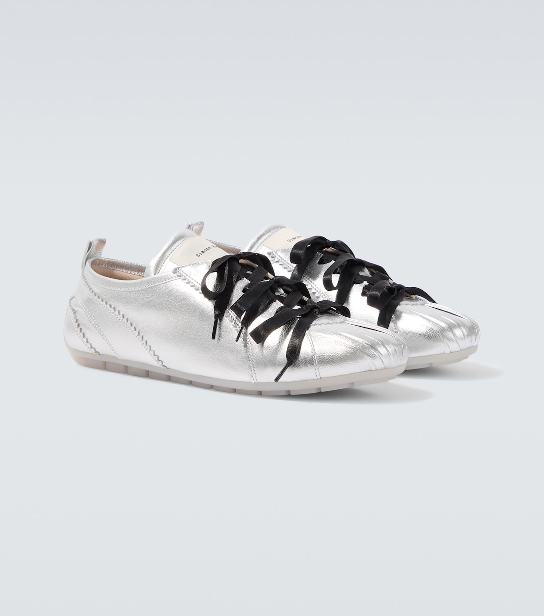 Ballerina Grip metallic leather sneakers | Simone Rocha
