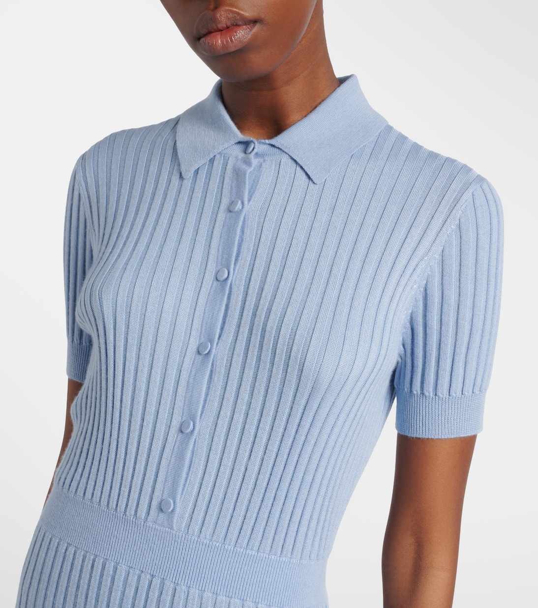 Abito lungo Amor in maglia di seta e cashmere a coste | Gabriela Hearst