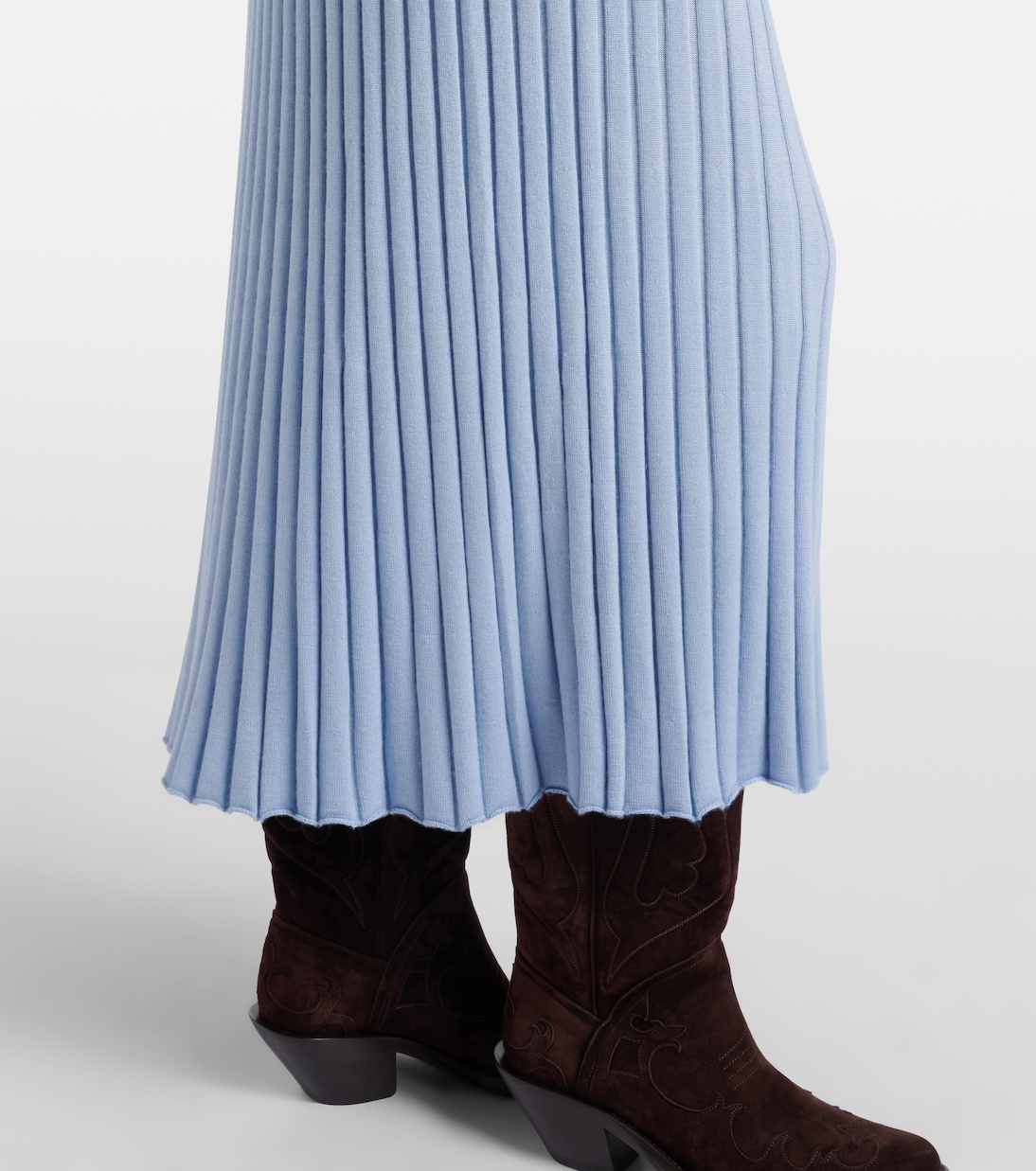 Abito lungo Amor in maglia di seta e cashmere a coste | Gabriela Hearst