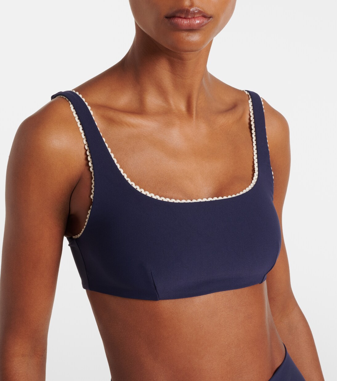 Maison scalloped sports bra | The Upside