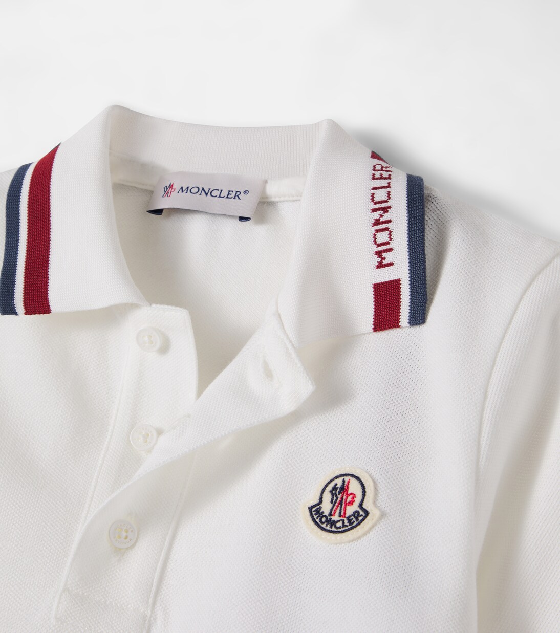 Cotton piqué polo shirt and shorts set | Moncler Enfant