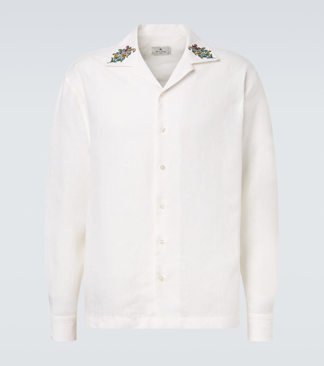 Camicia in lino con ricamo paisley | Etro