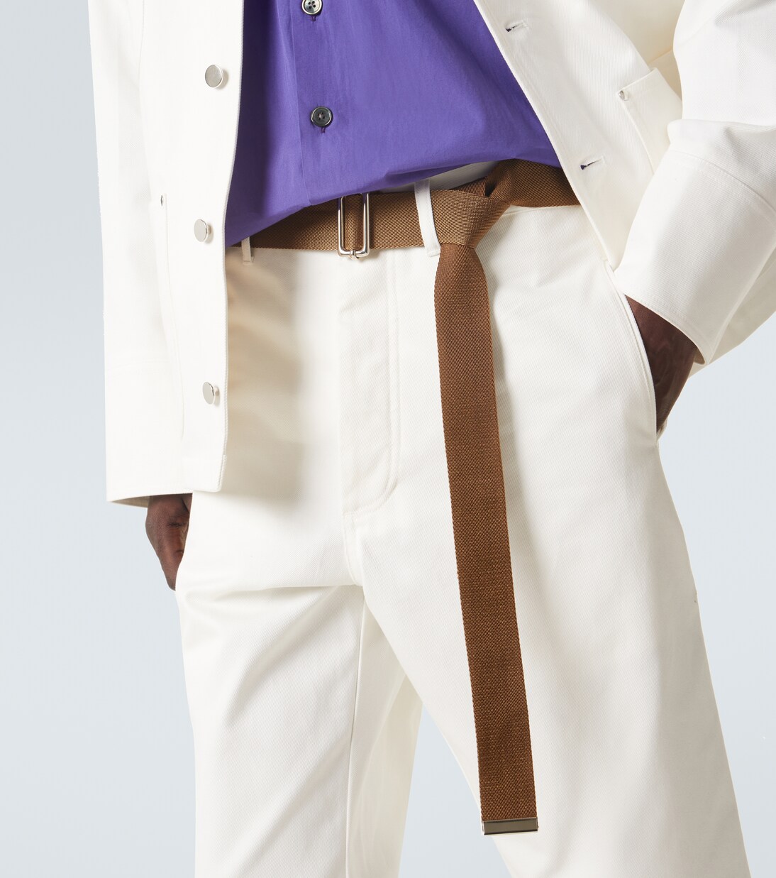 Belted straight jeans | Plan C