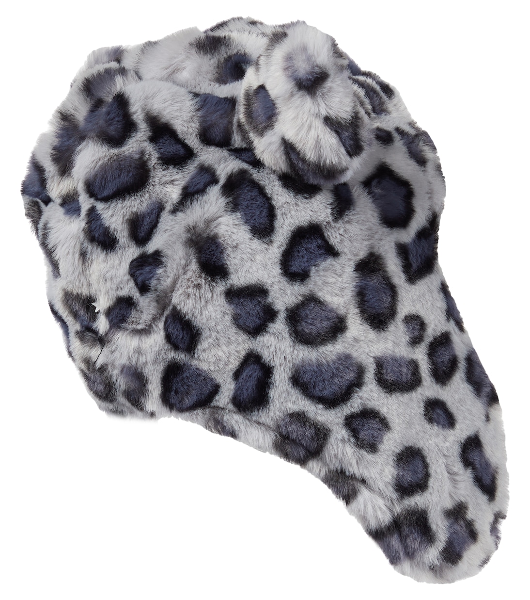 Snowy leopard-print faux fur hat | Molo