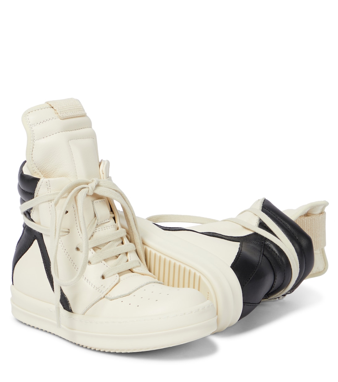 High-Top Sneakers Geobasket aus Leder | Rick Owens Kids