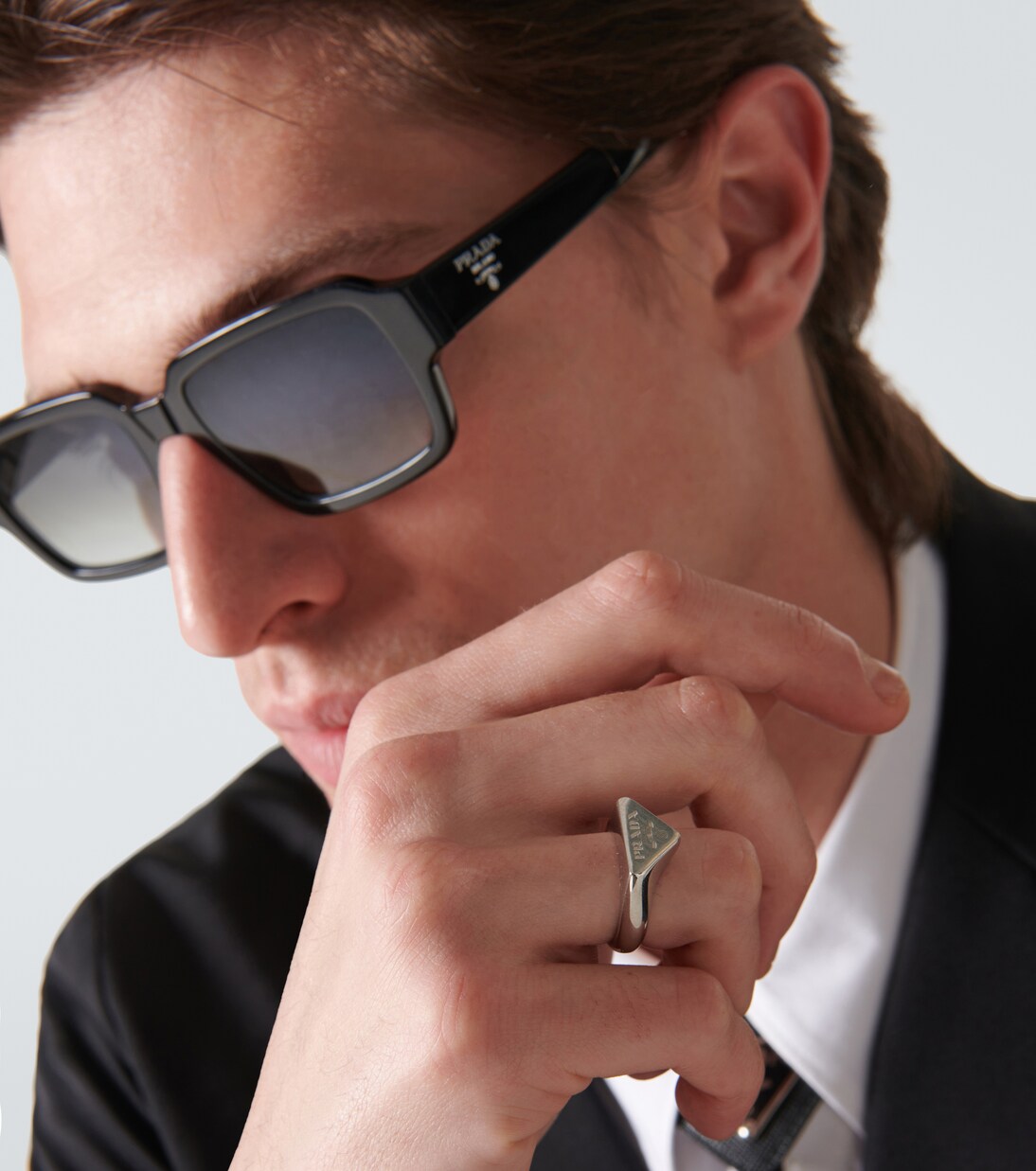 Anello in argento sterling | Prada