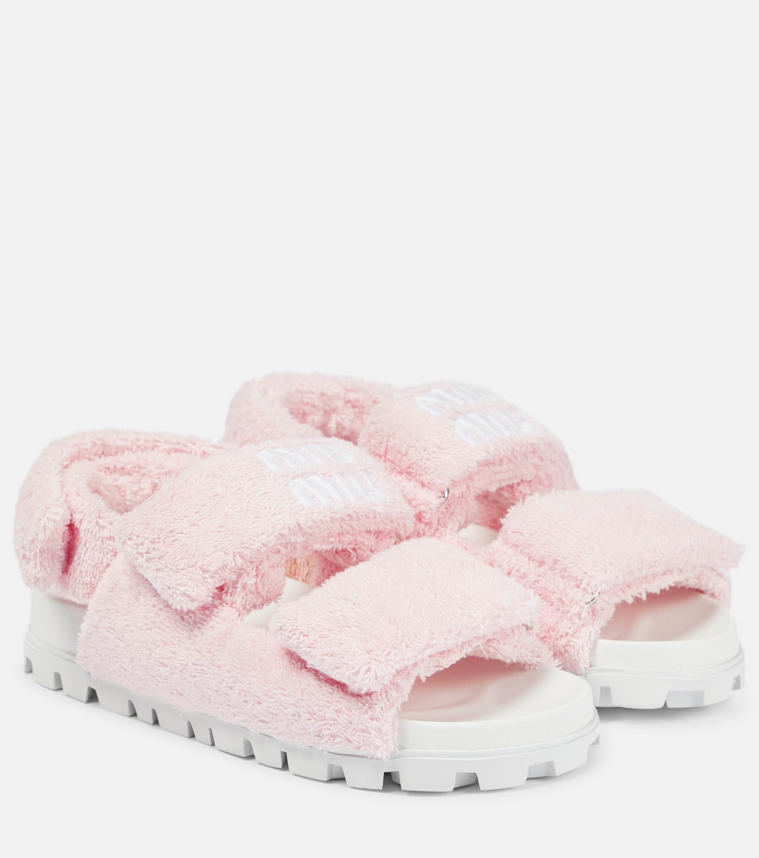 Sandalen aus Frottee | Miu Miu