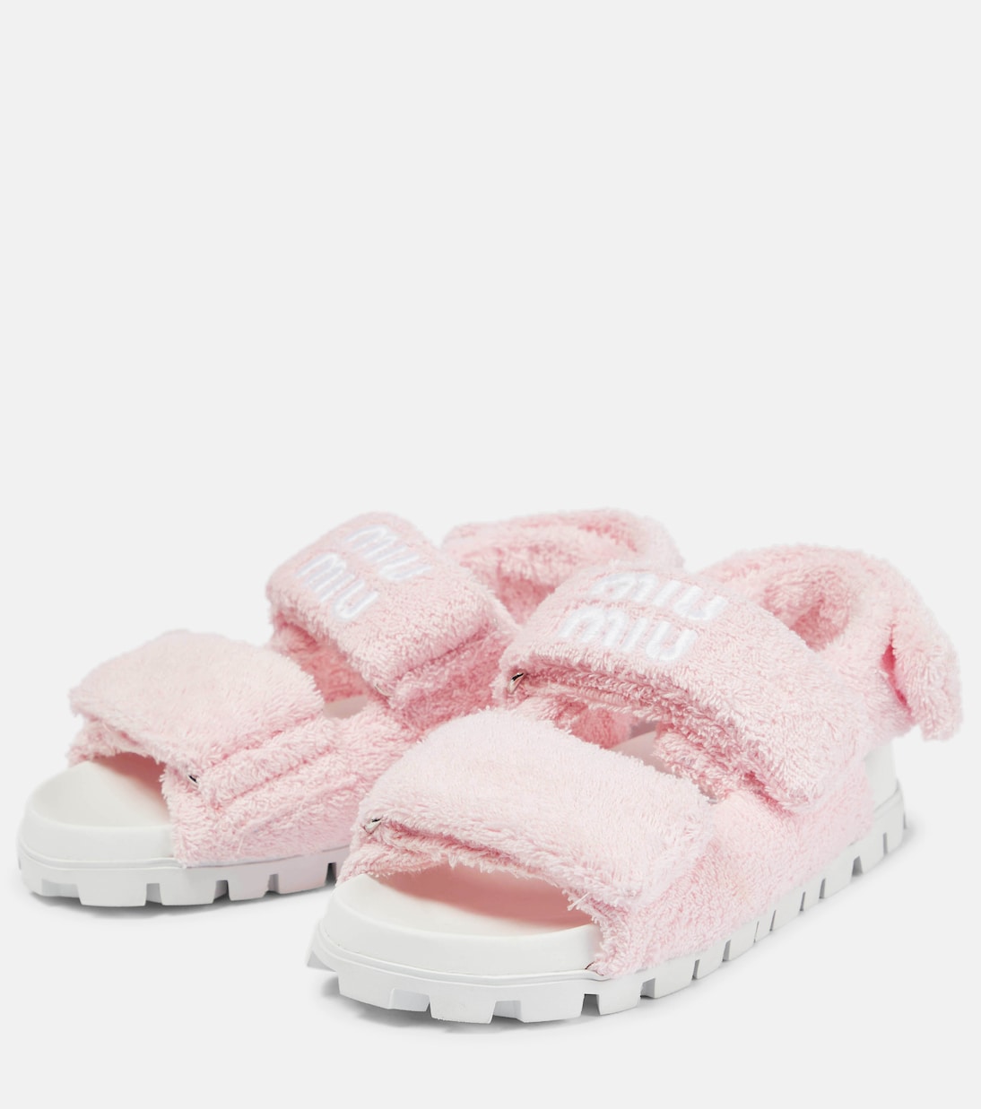 Sandalen aus Frottee | Miu Miu