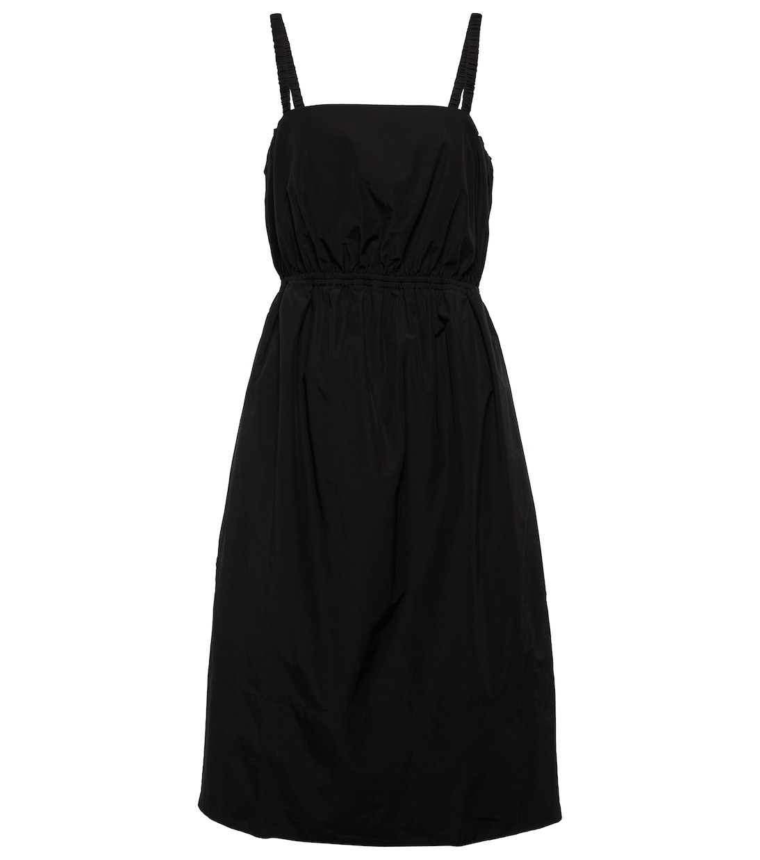 Robe midi Sky en coton mélangé | Deveaux New York