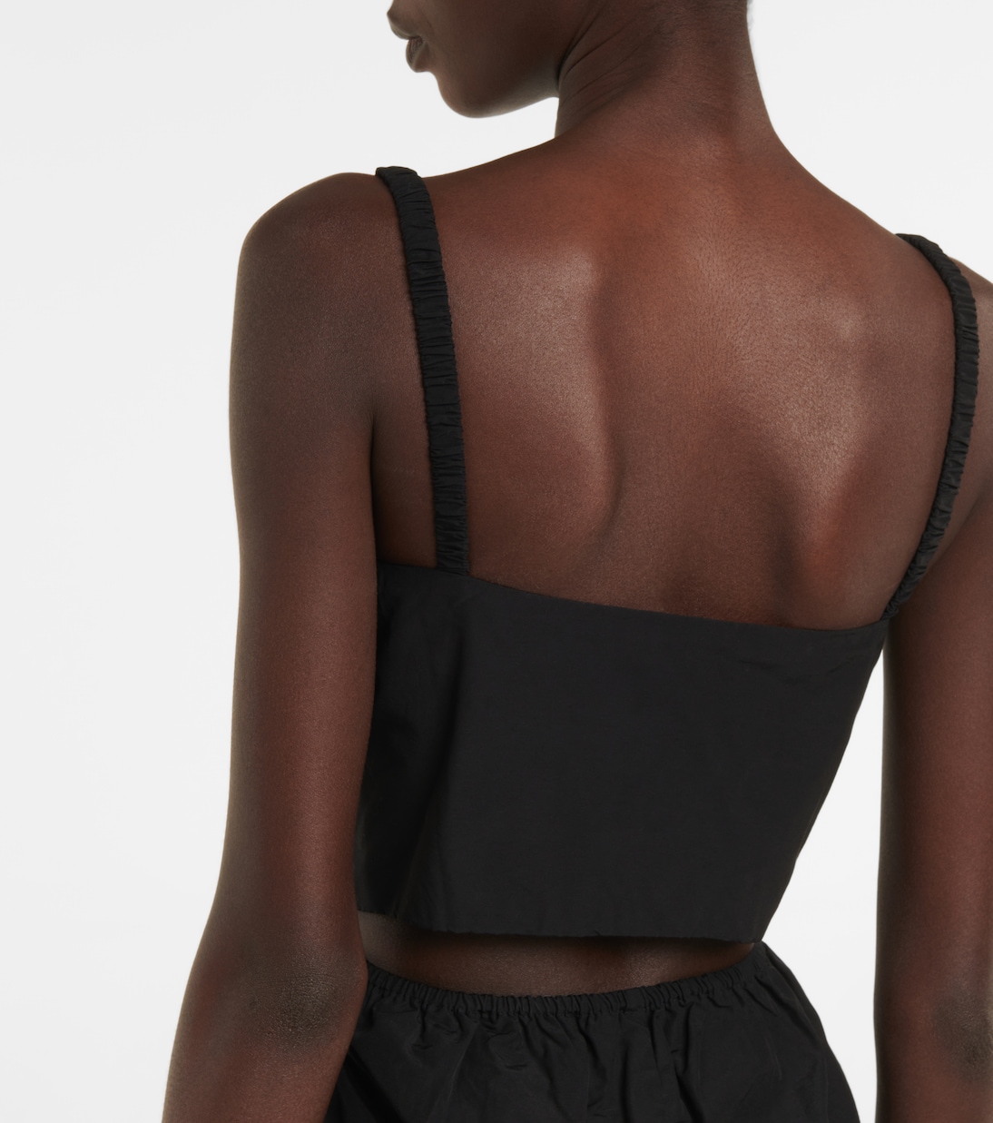 Robe midi Sky en coton mélangé | Deveaux New York