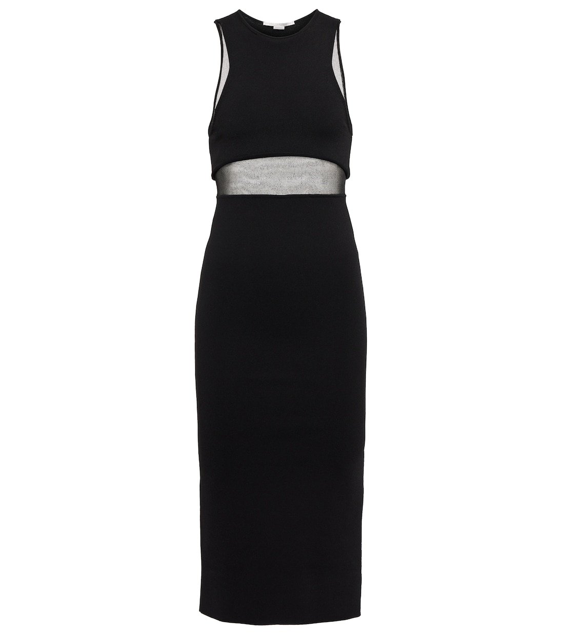 Mesh-paneled midi dress | Stella McCartney