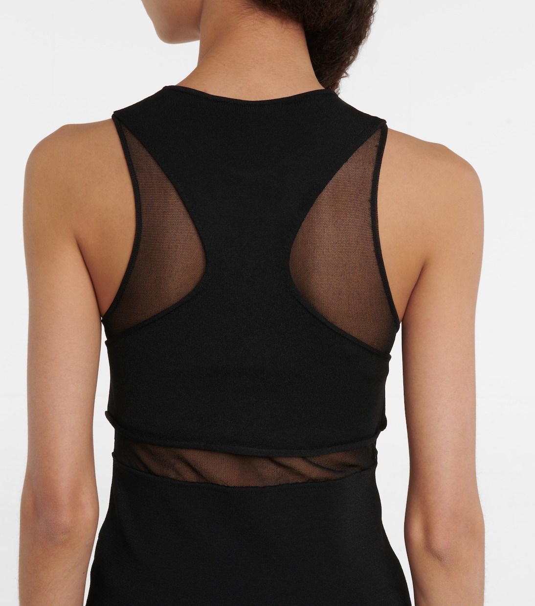 Mesh-paneled midi dress | Stella McCartney