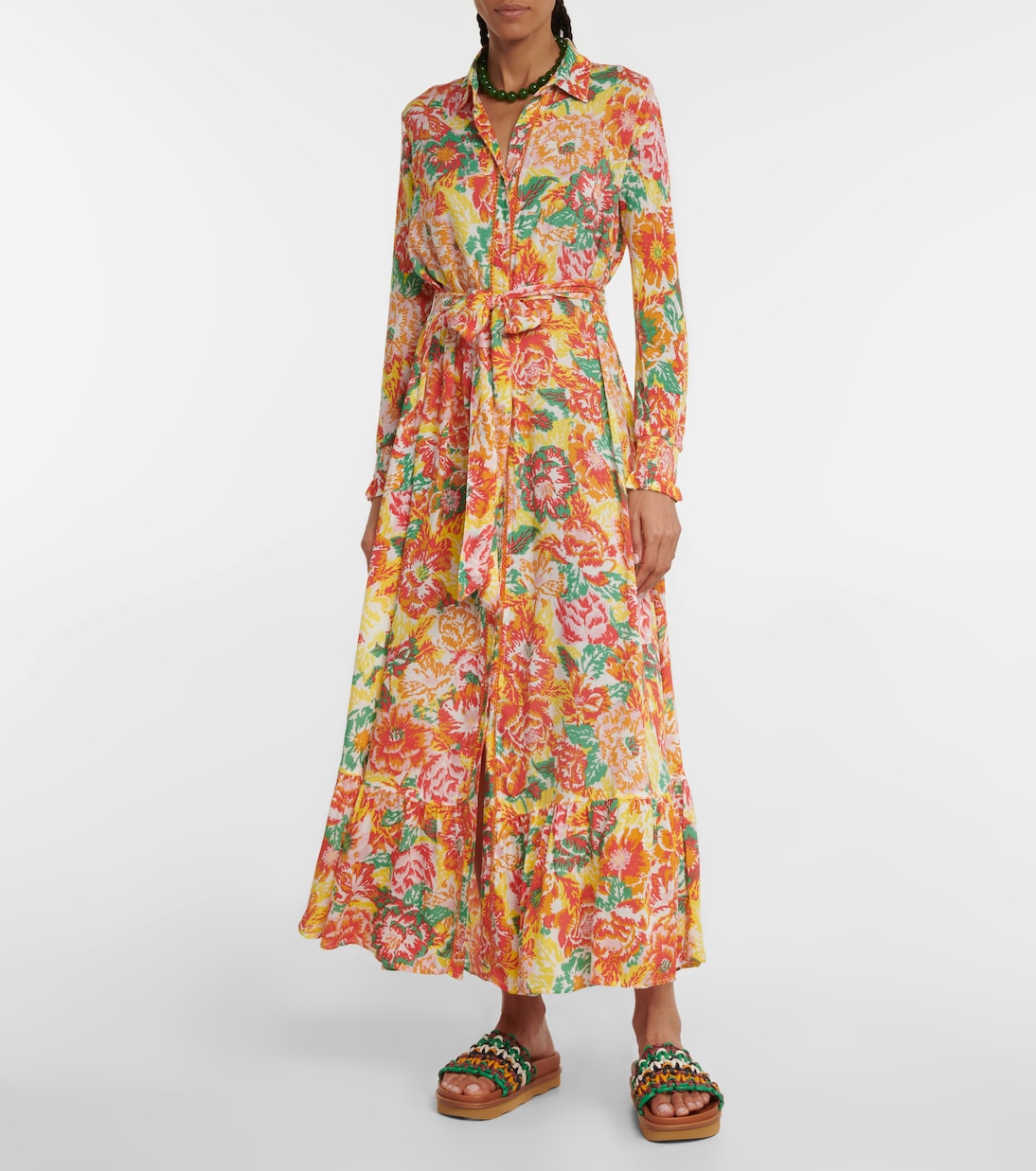 Kimi floral shirt dress | Poupette St Barth