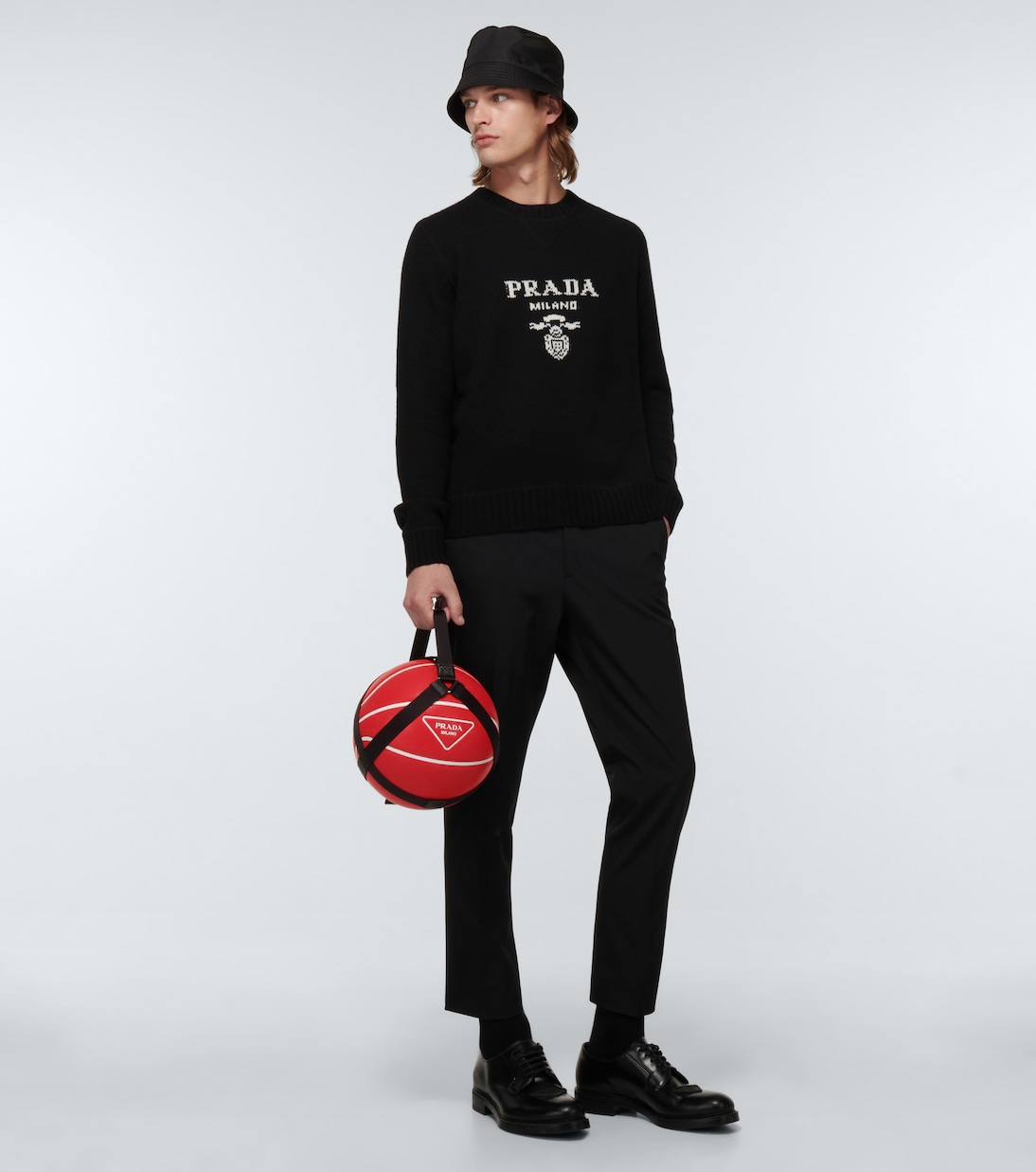 Logo basketball with nylon carrier | Prada