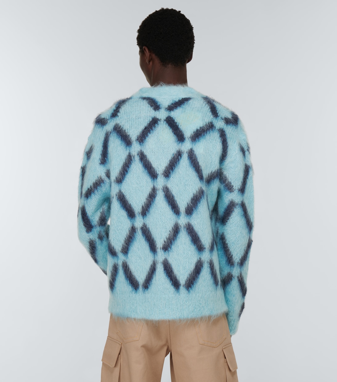 Intarsia mohair-blend cardigan | Marni