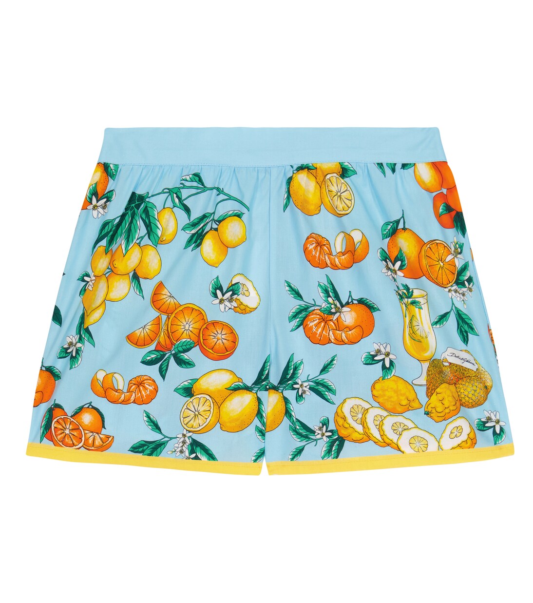 Shorts en popelín de algodón estampado | Dolce&Gabbana Kids
