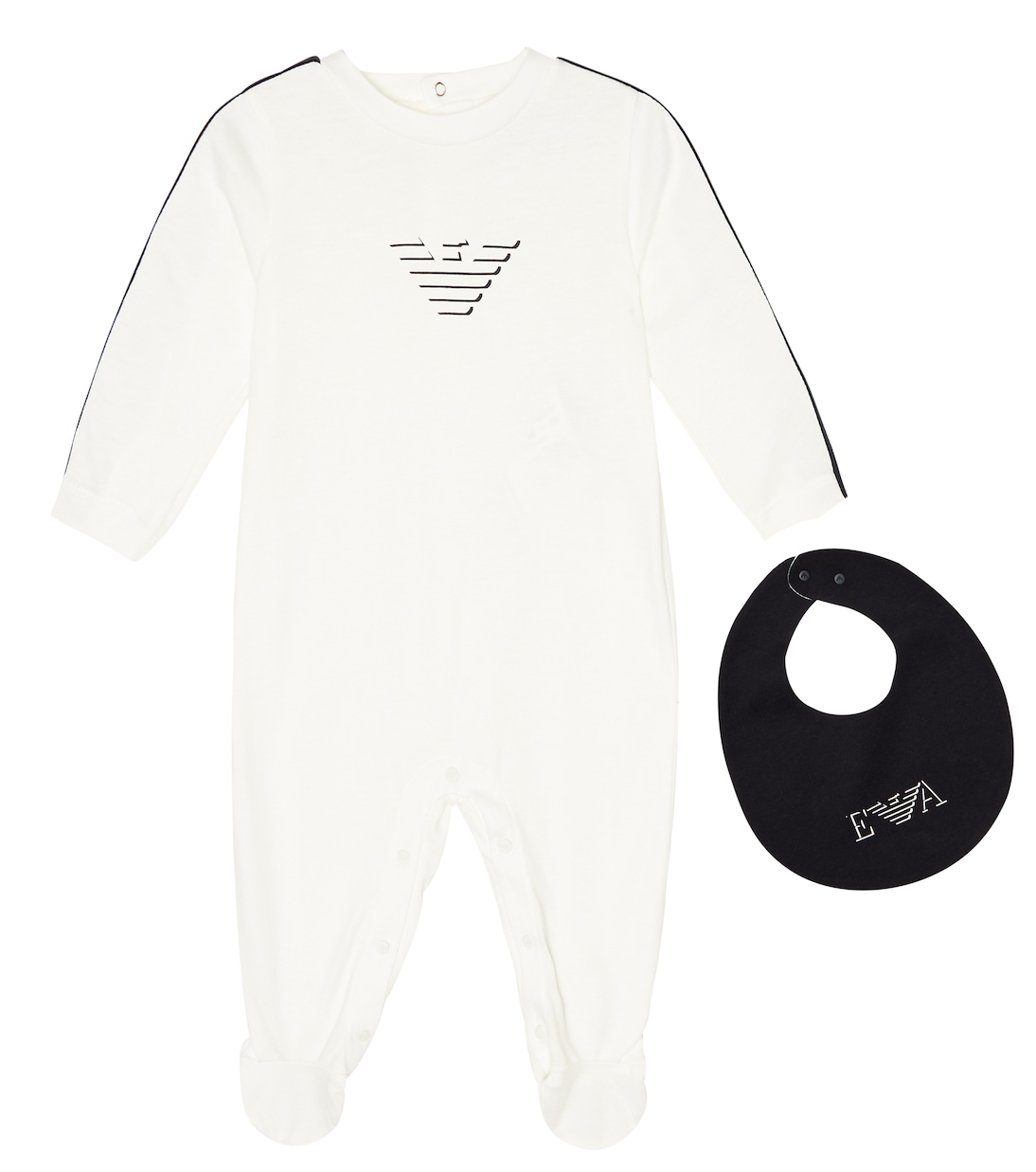Baby Set aus Strampler und Lätzchen | Emporio Armani Kids