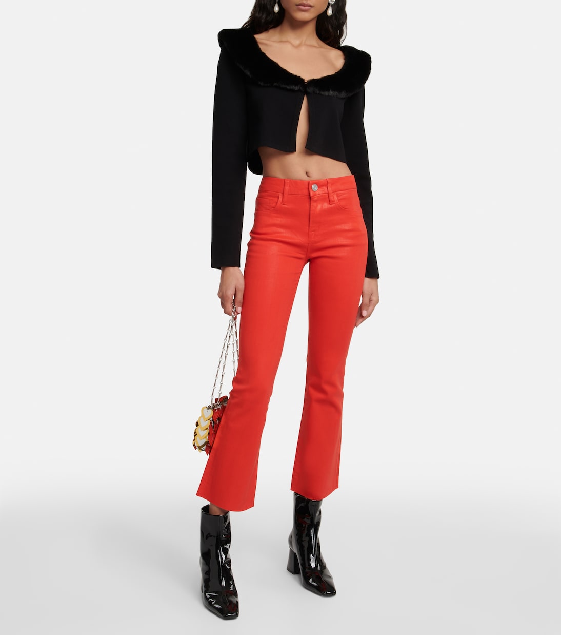 Le Crop Mini Boot high-rise jeans | Frame