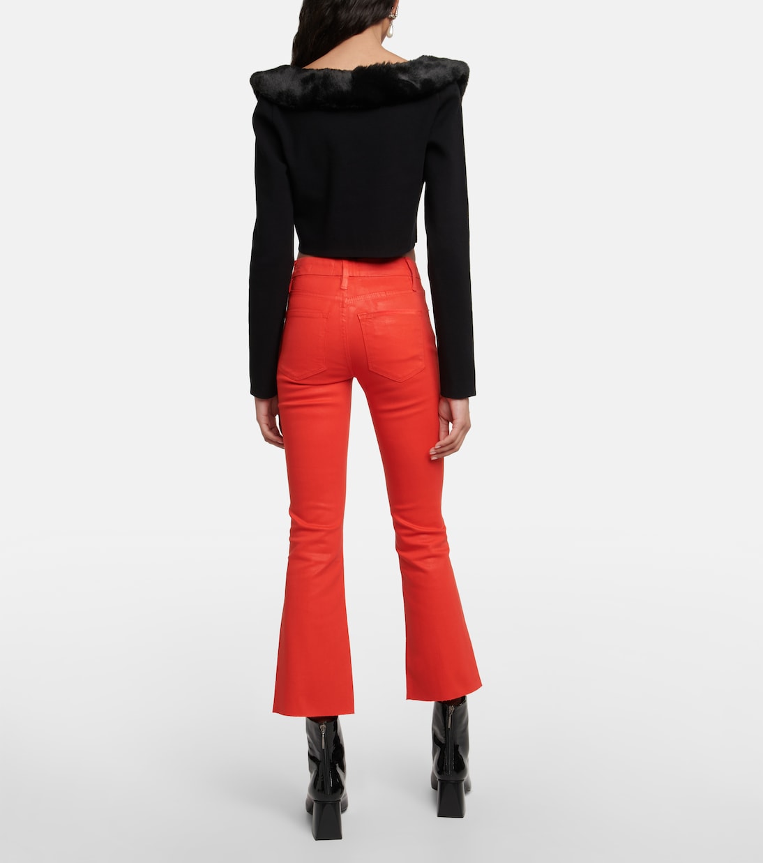 Le Crop Mini Boot high-rise jeans | Frame