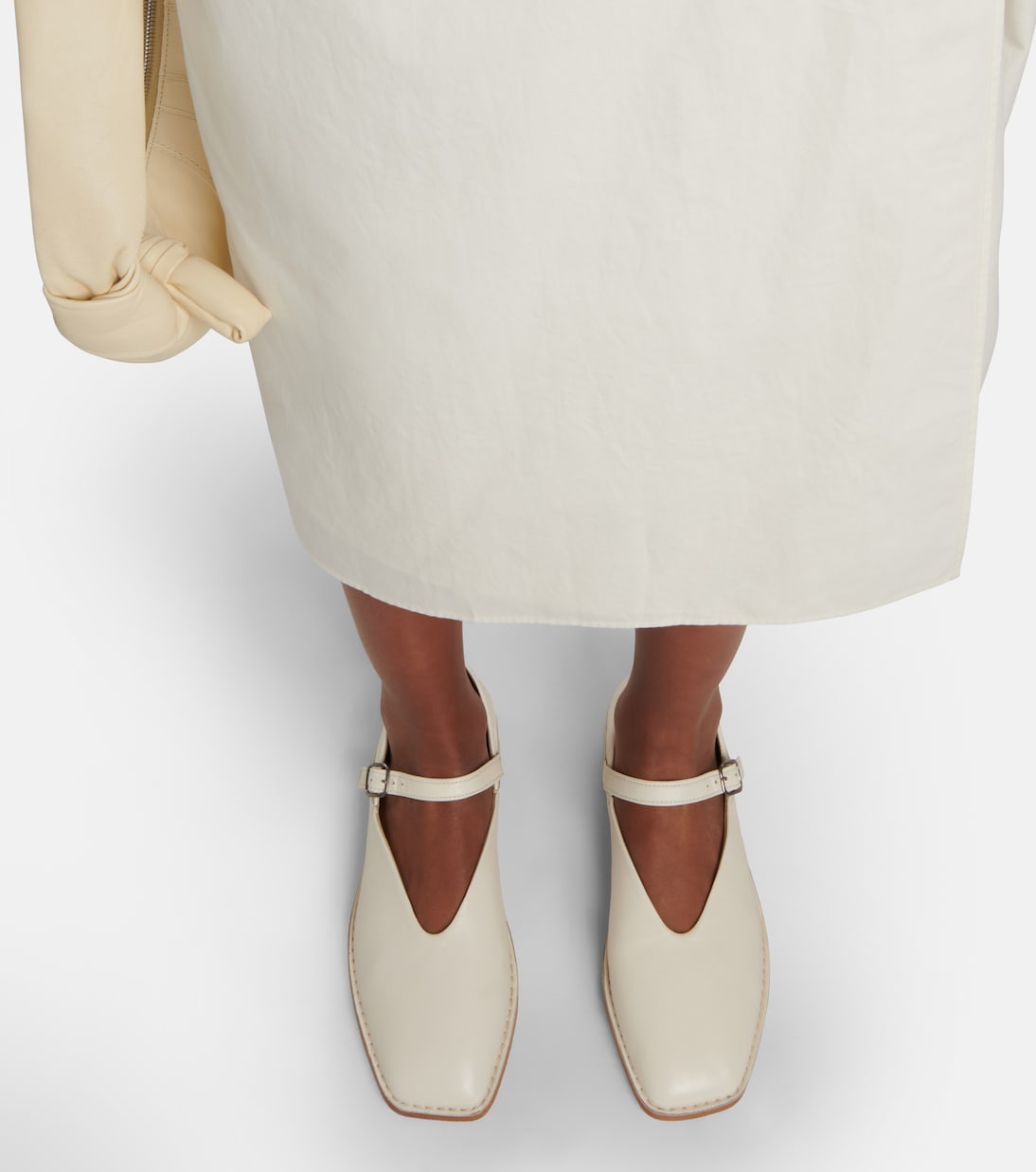 Leather Mary Jane ballet flats | Lemaire