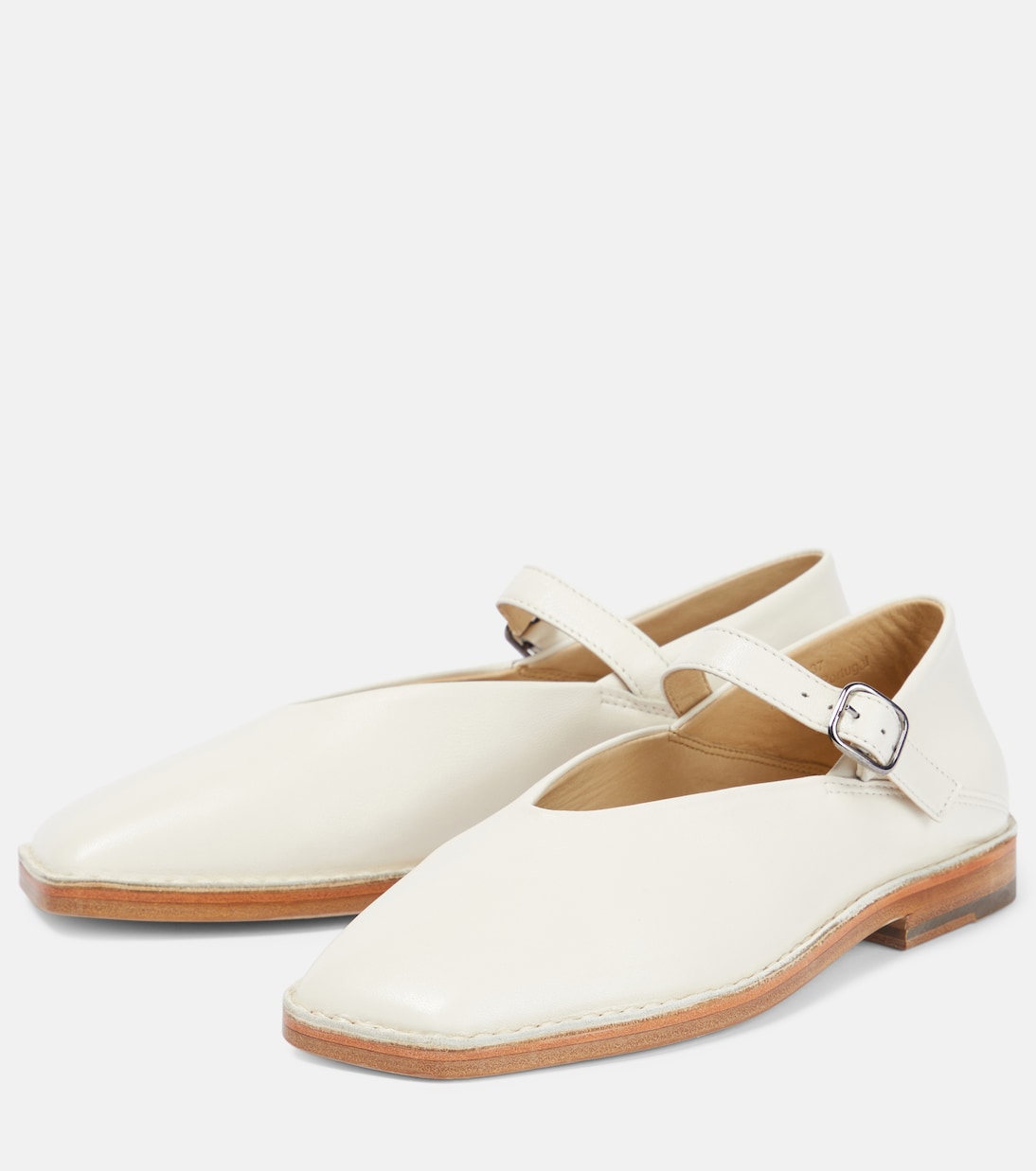 Leather Mary Jane ballet flats | Lemaire