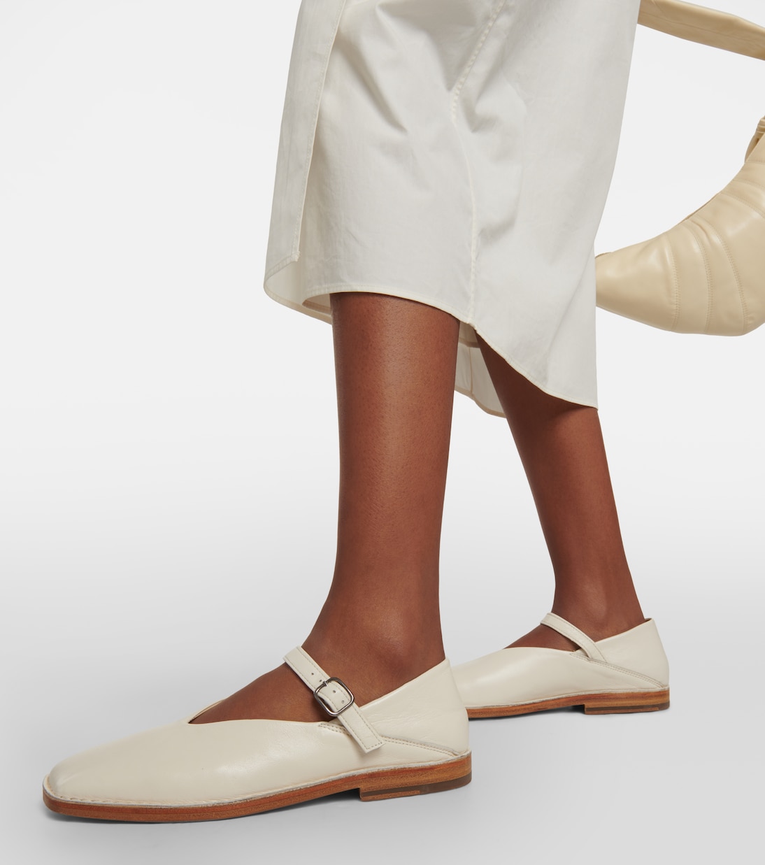 Leather Mary Jane ballet flats | Lemaire