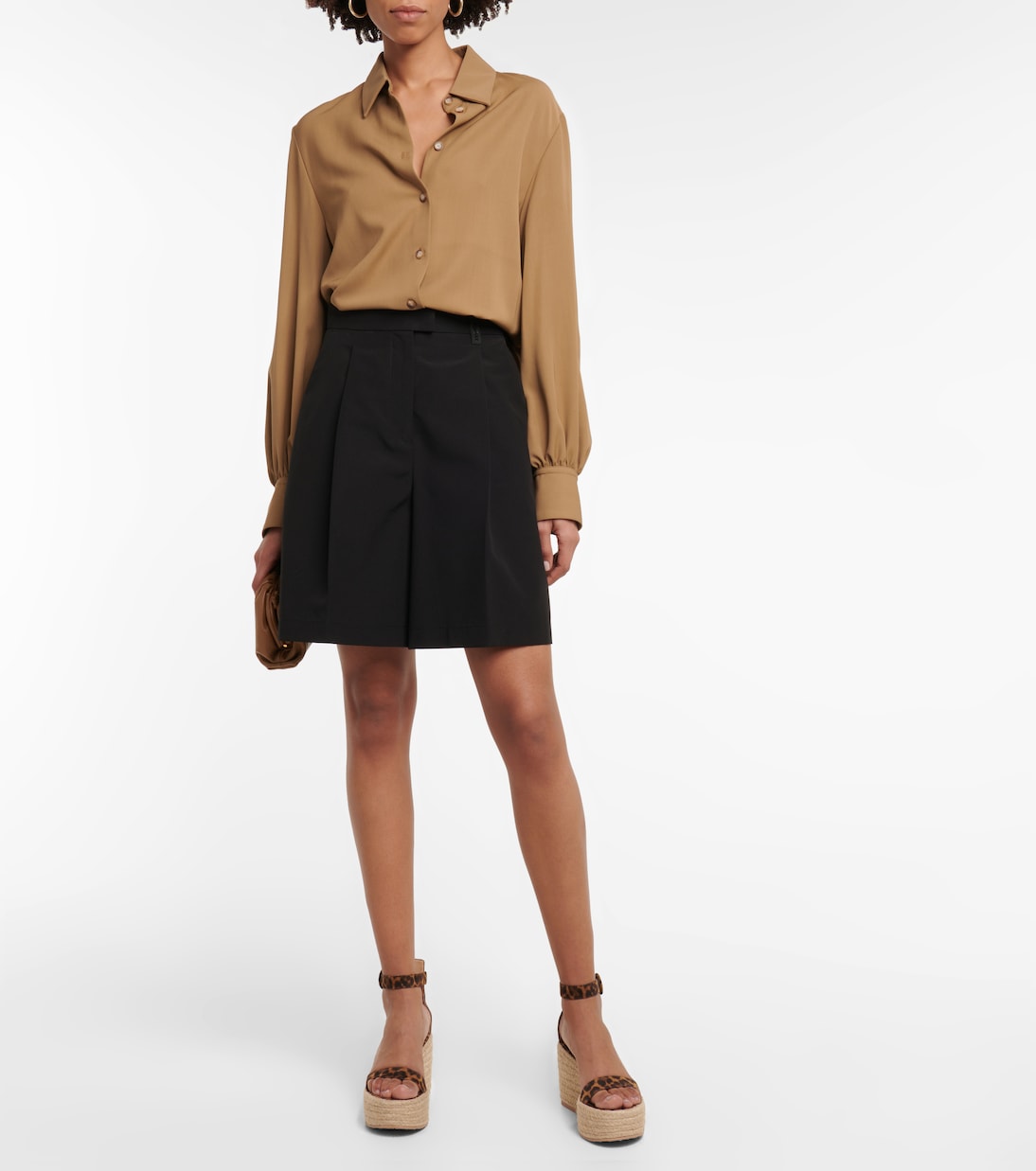 Espadrillas Portofino in suede con zeppa | Gianvito Rossi