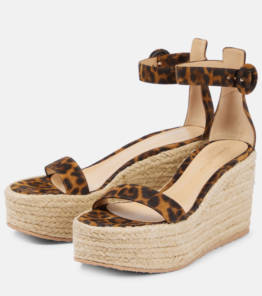 Espadrillas Portofino in suede con zeppa | Gianvito Rossi