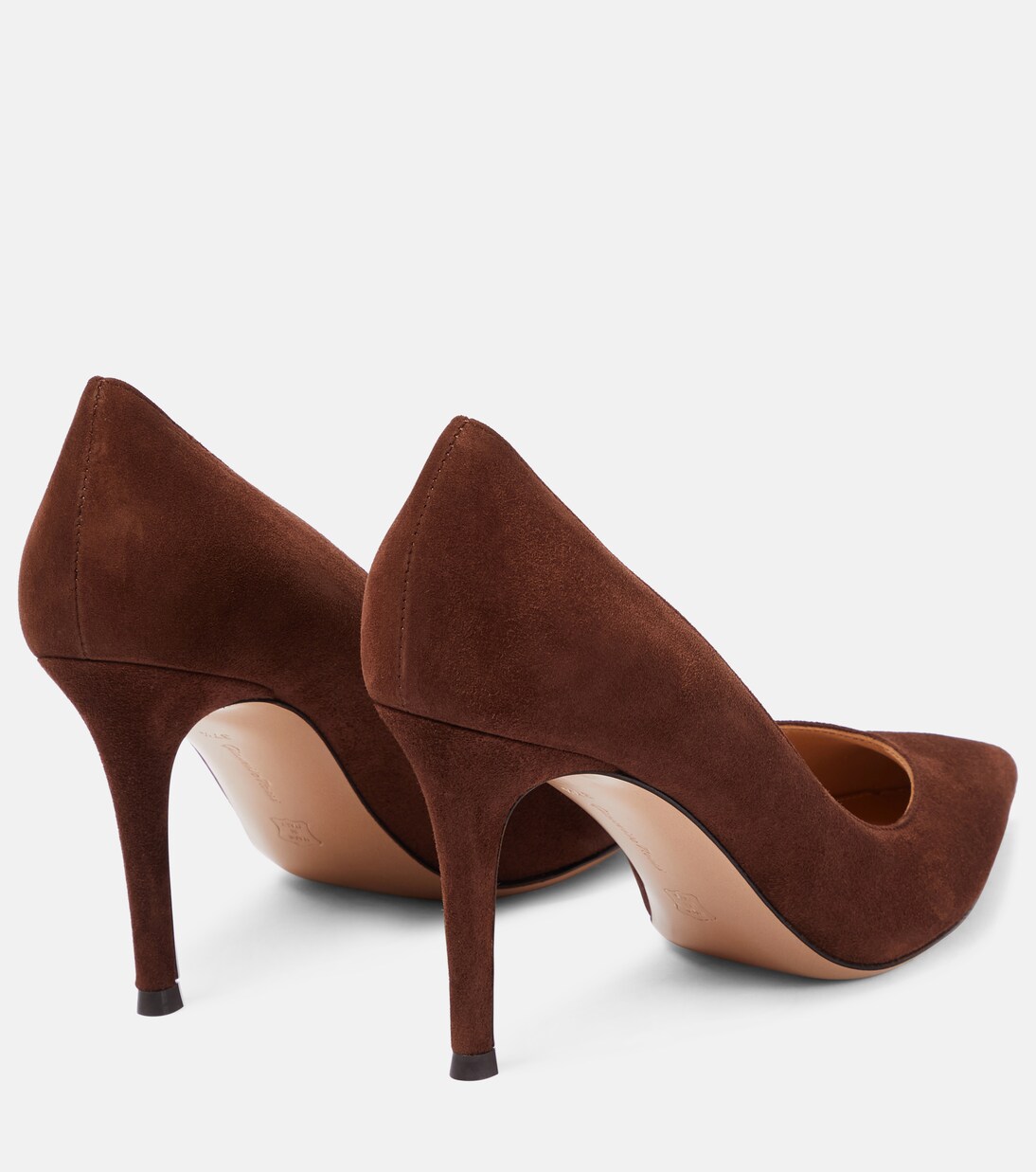 Gianvito 85 suede pumps in brown Gianvito Rossi Mytheresa