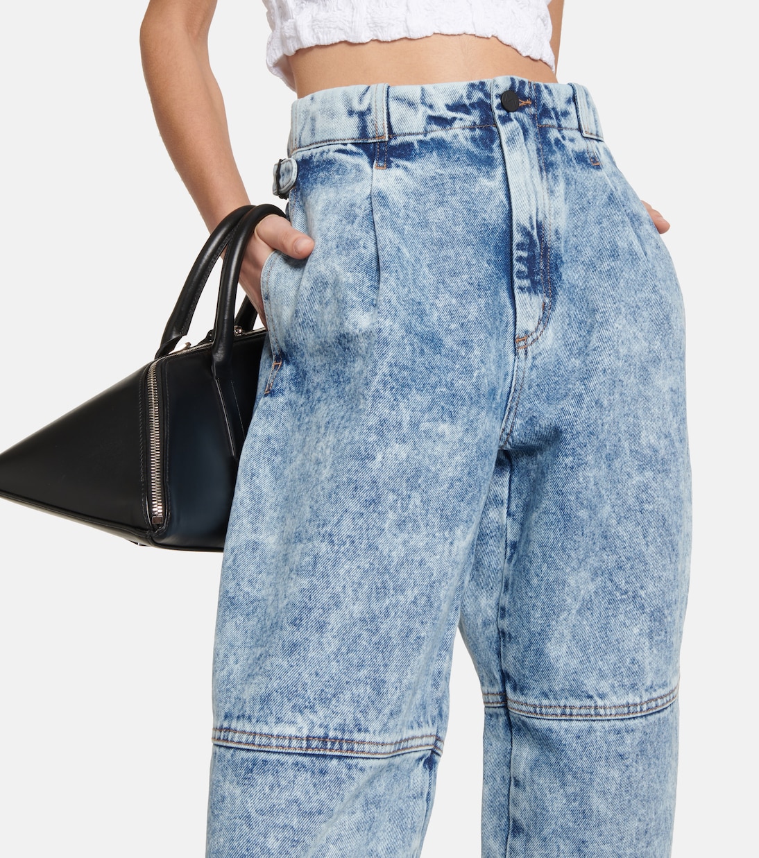 Jeans rectos Shobak desteñidos | The Mannei