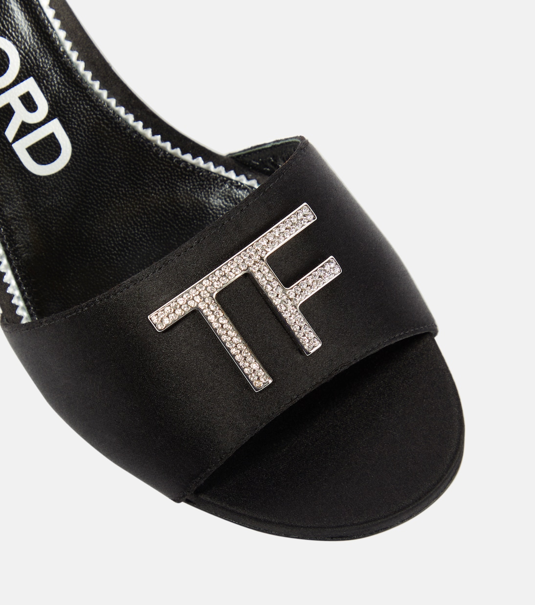 Embellished satin mules | Tom Ford