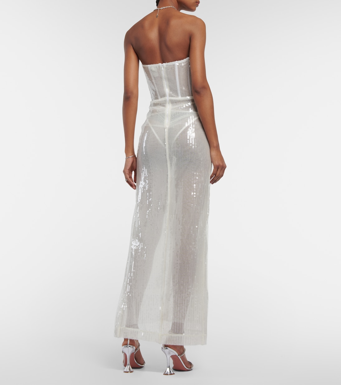 Bridal sequined gown | Nensi Dojaka
