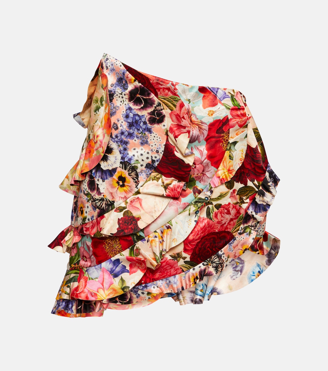Wonderland linen and silk miniskirt | Zimmermann