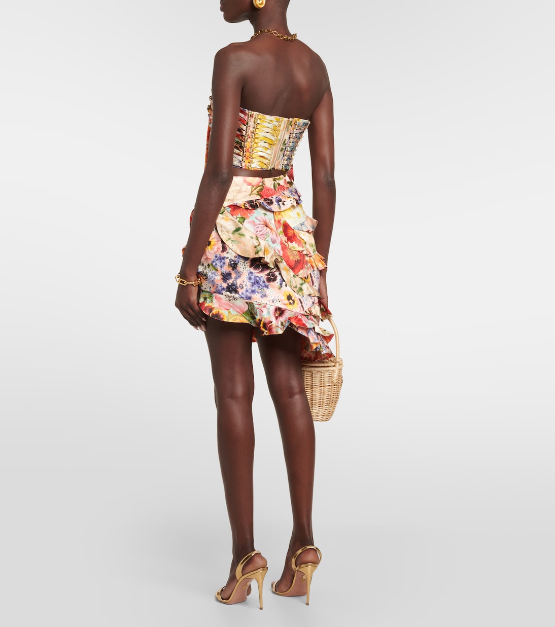Wonderland linen and silk miniskirt | Zimmermann