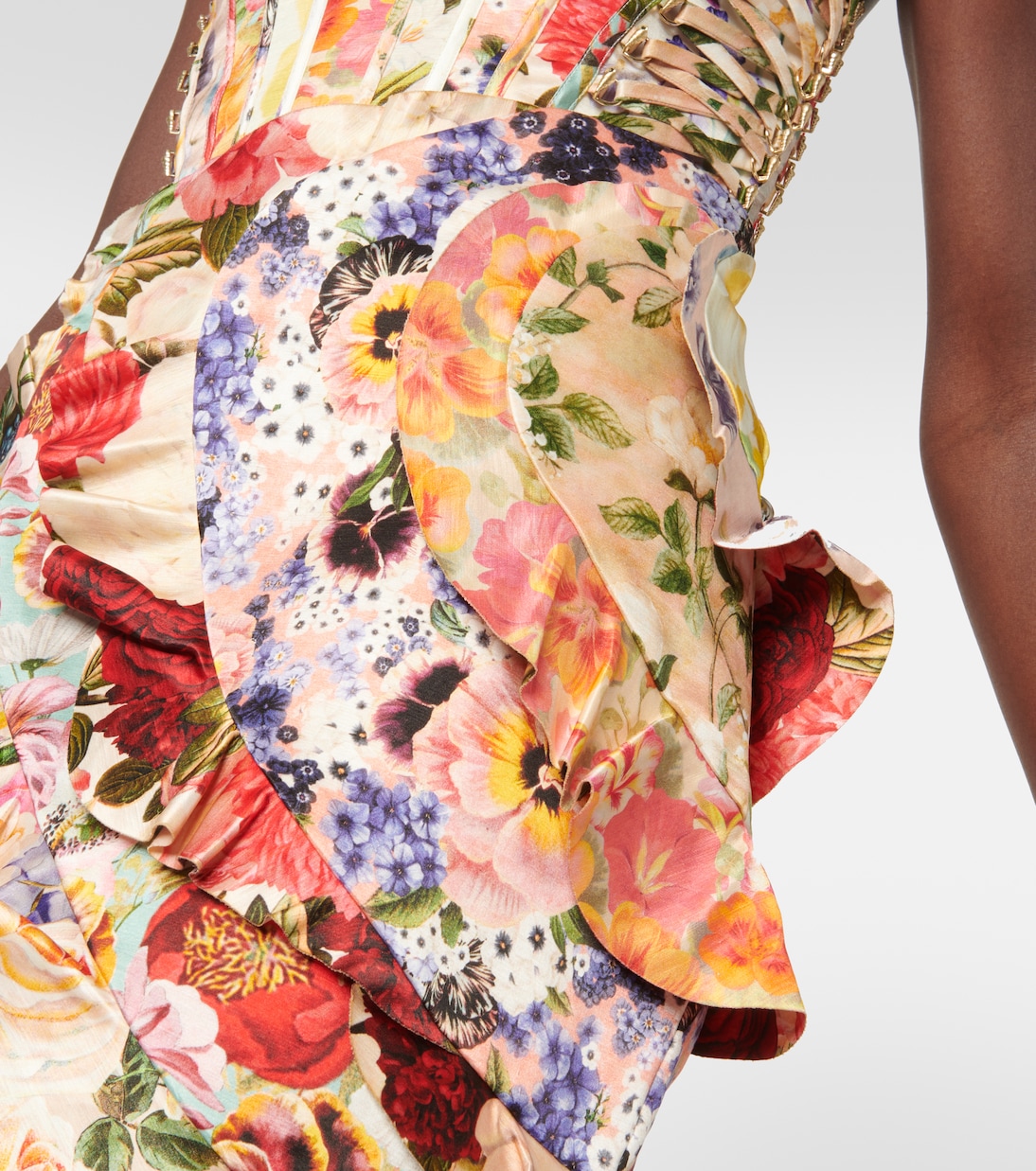 Wonderland linen and silk miniskirt | Zimmermann