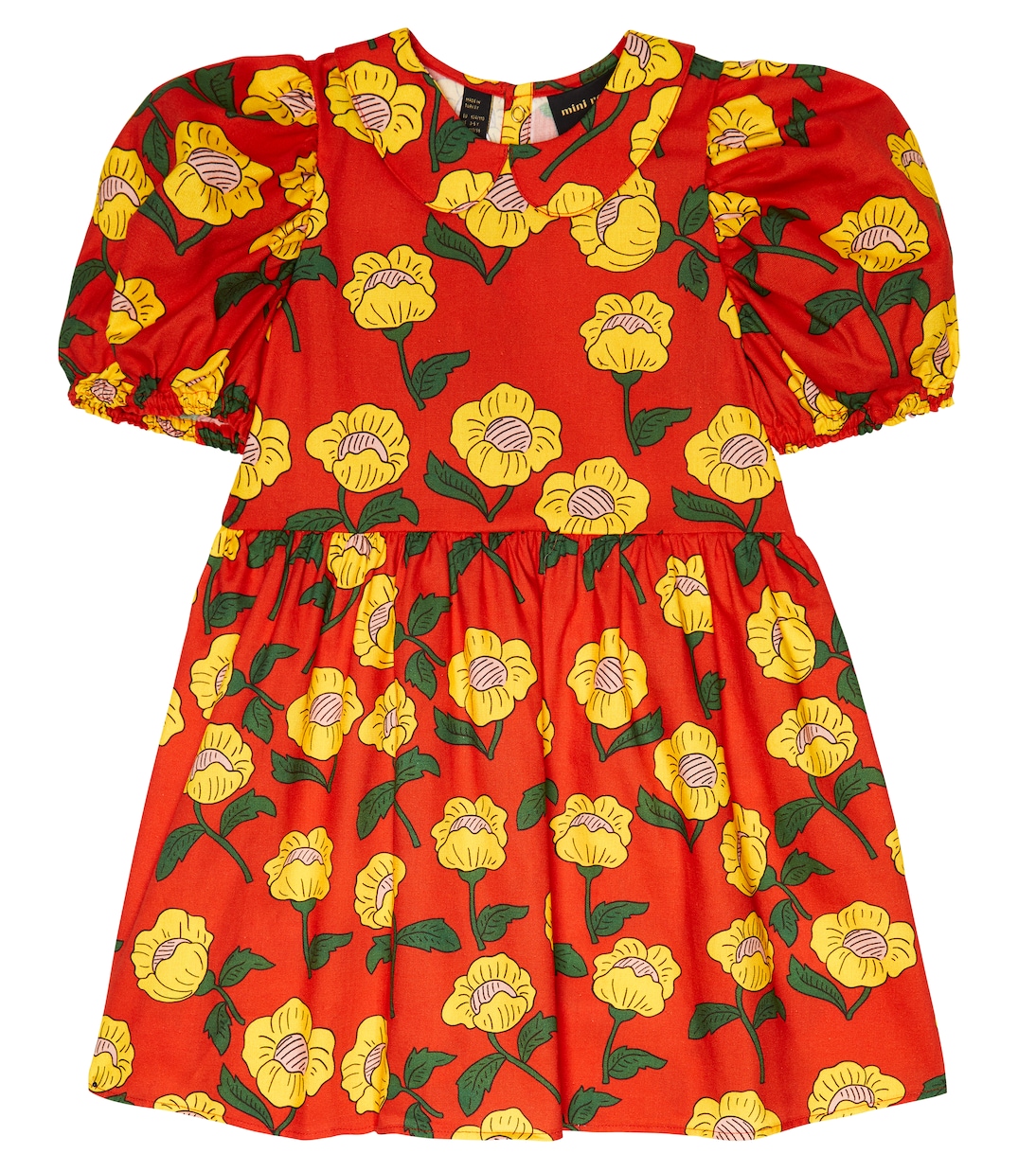 Abito Flowers in cotone con stampa | Mini Rodini