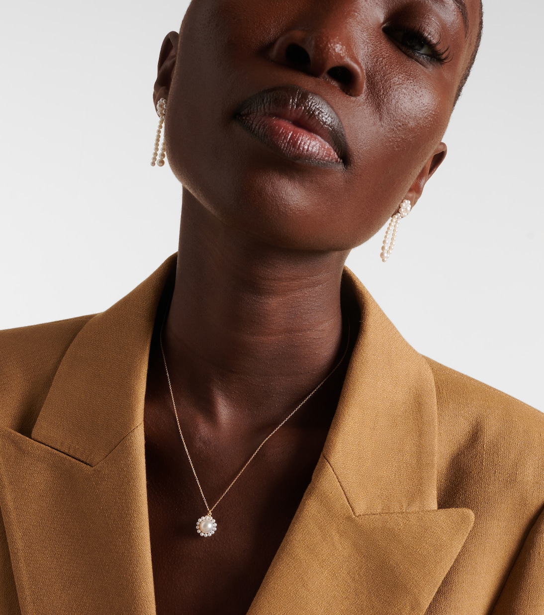 Collana in oro 14kt con perle d'acqua dolce 