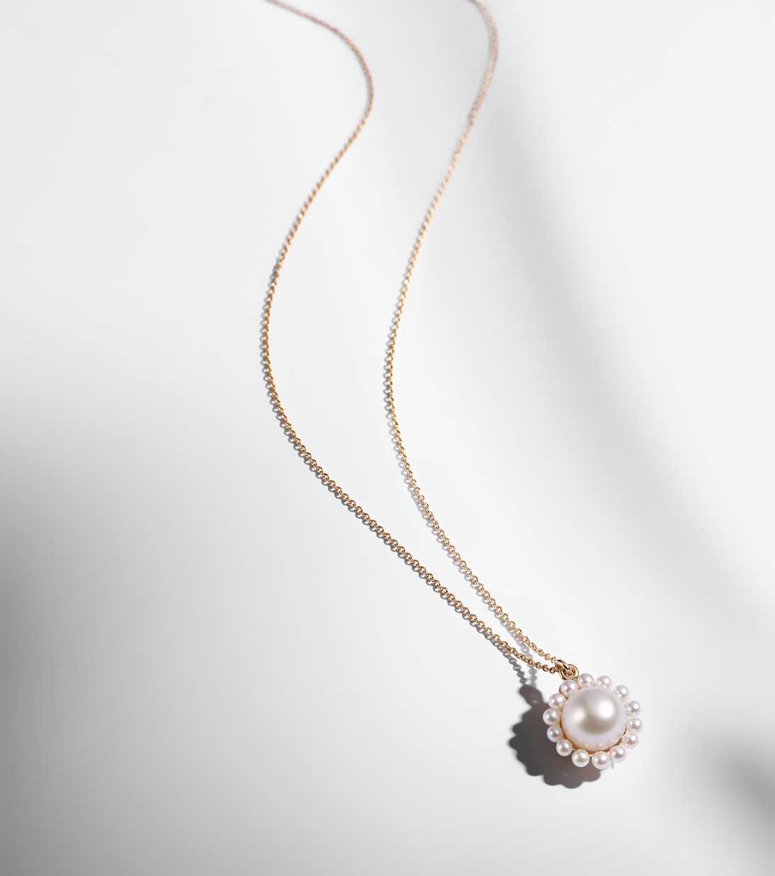 Collana in oro 14kt con perle d'acqua dolce 