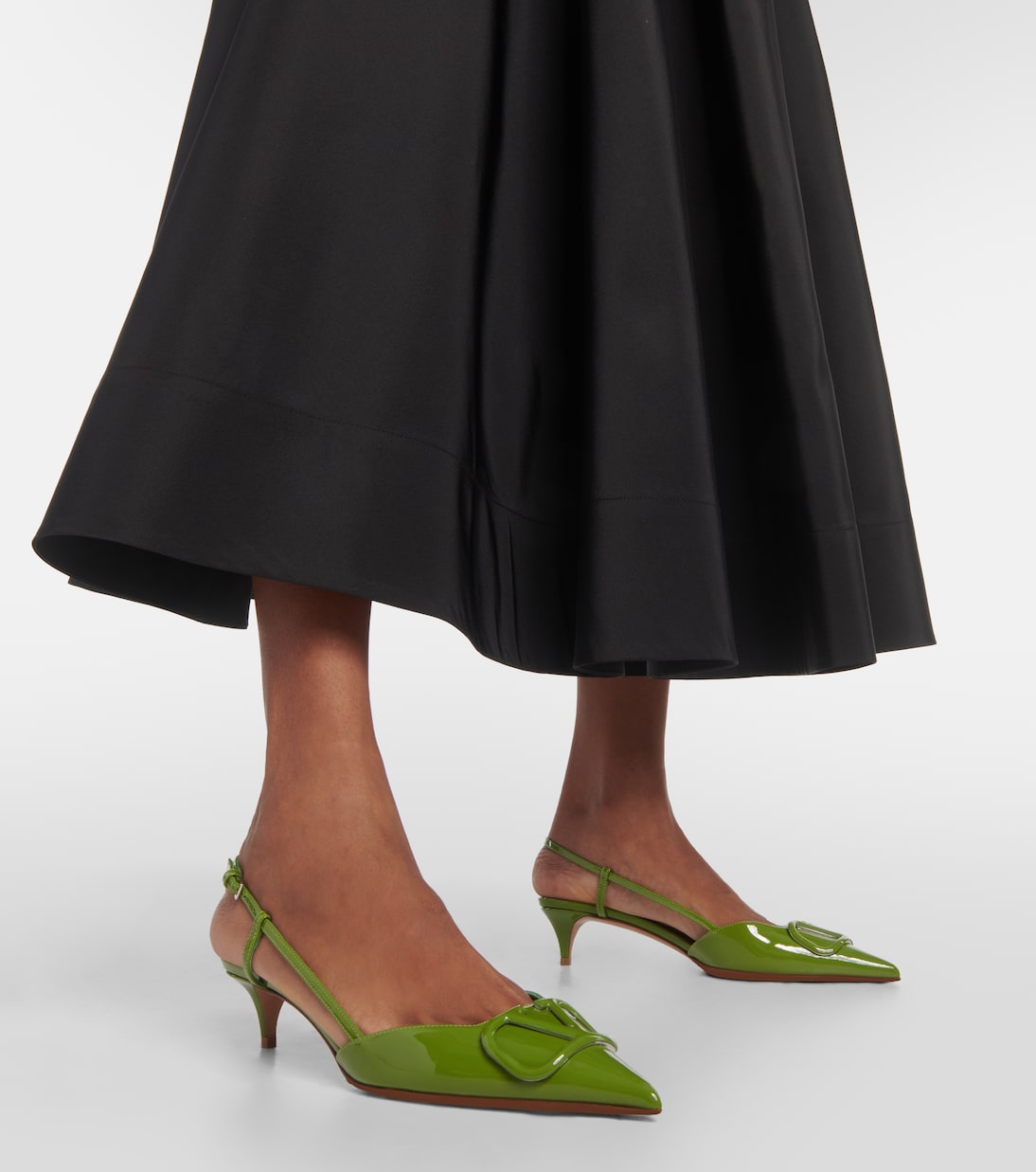Slingback-Pumps VLogo Signature 50 aus Lackleder | Valentino Garavani