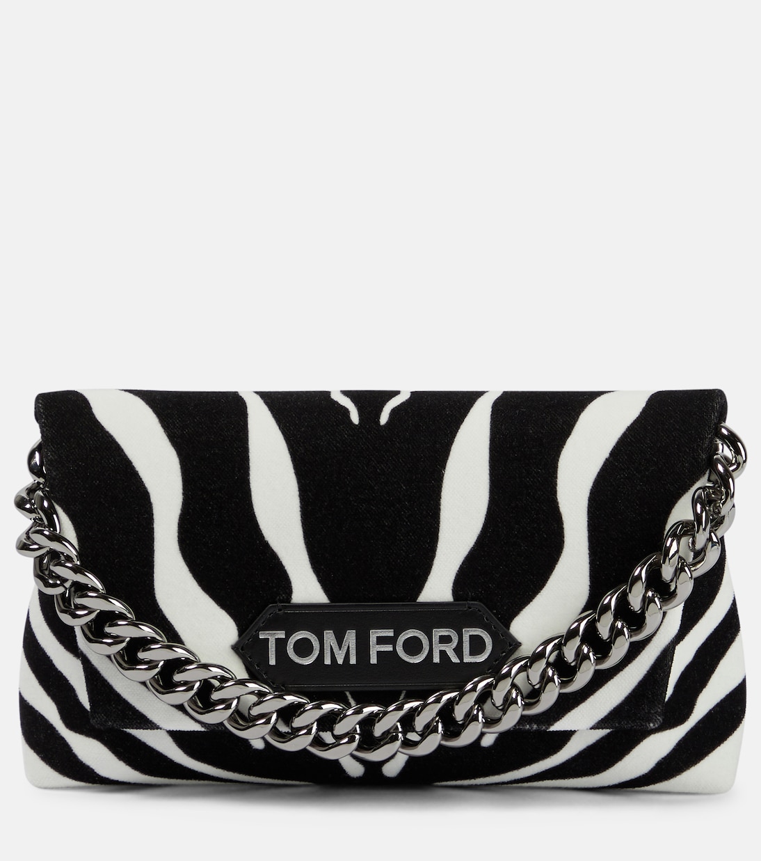 Label Mini velvet shoulder bag | Tom Ford