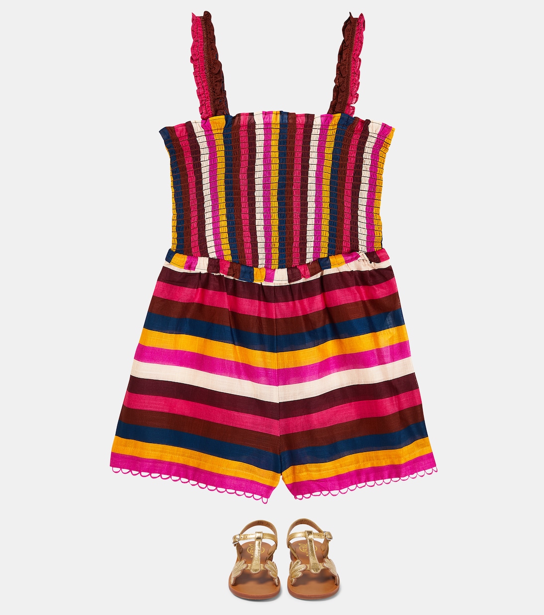 Vestido Ginger Shirred de algodón | Zimmermann Kids