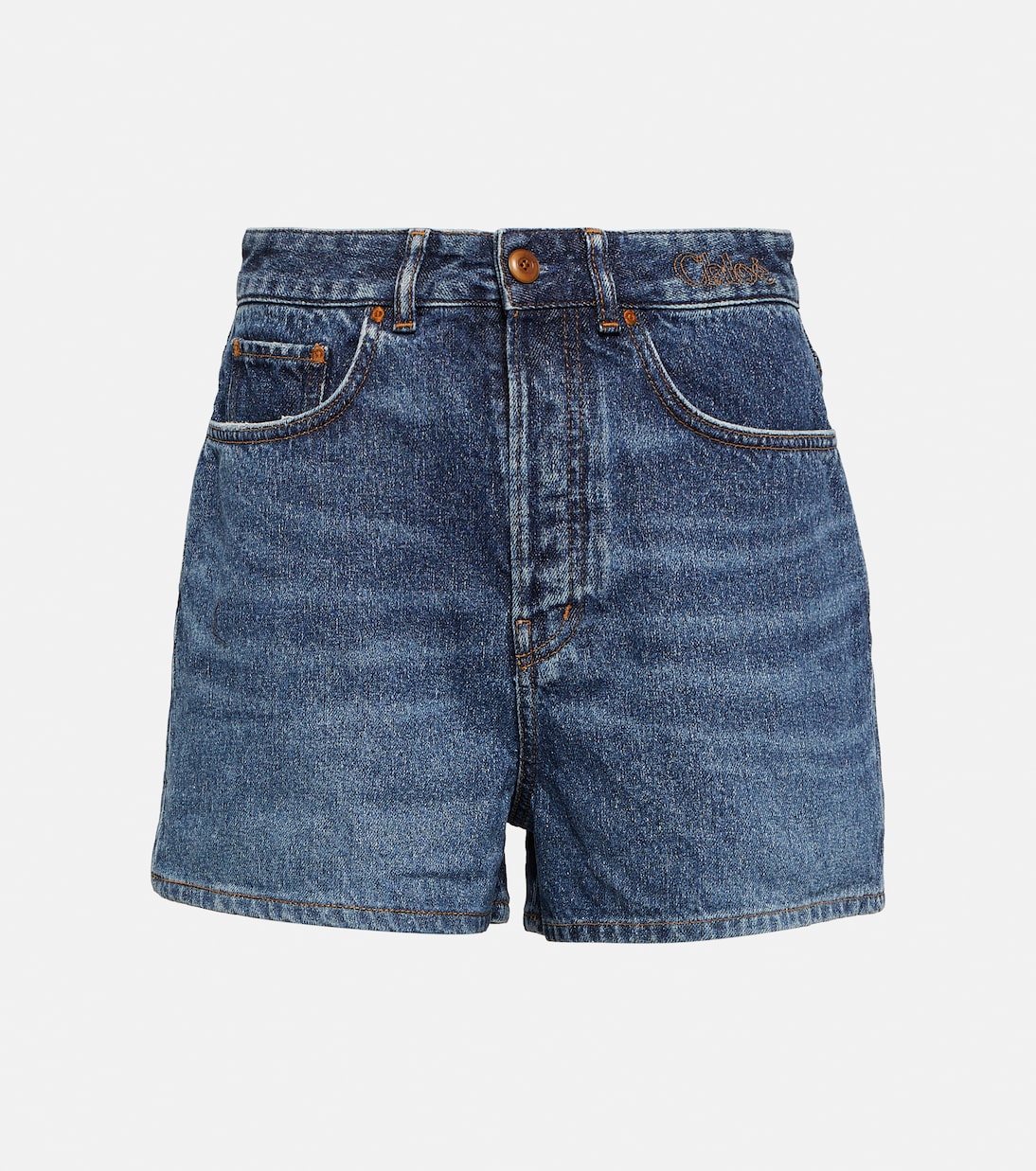 High-Rise Jeansshorts | Chloé