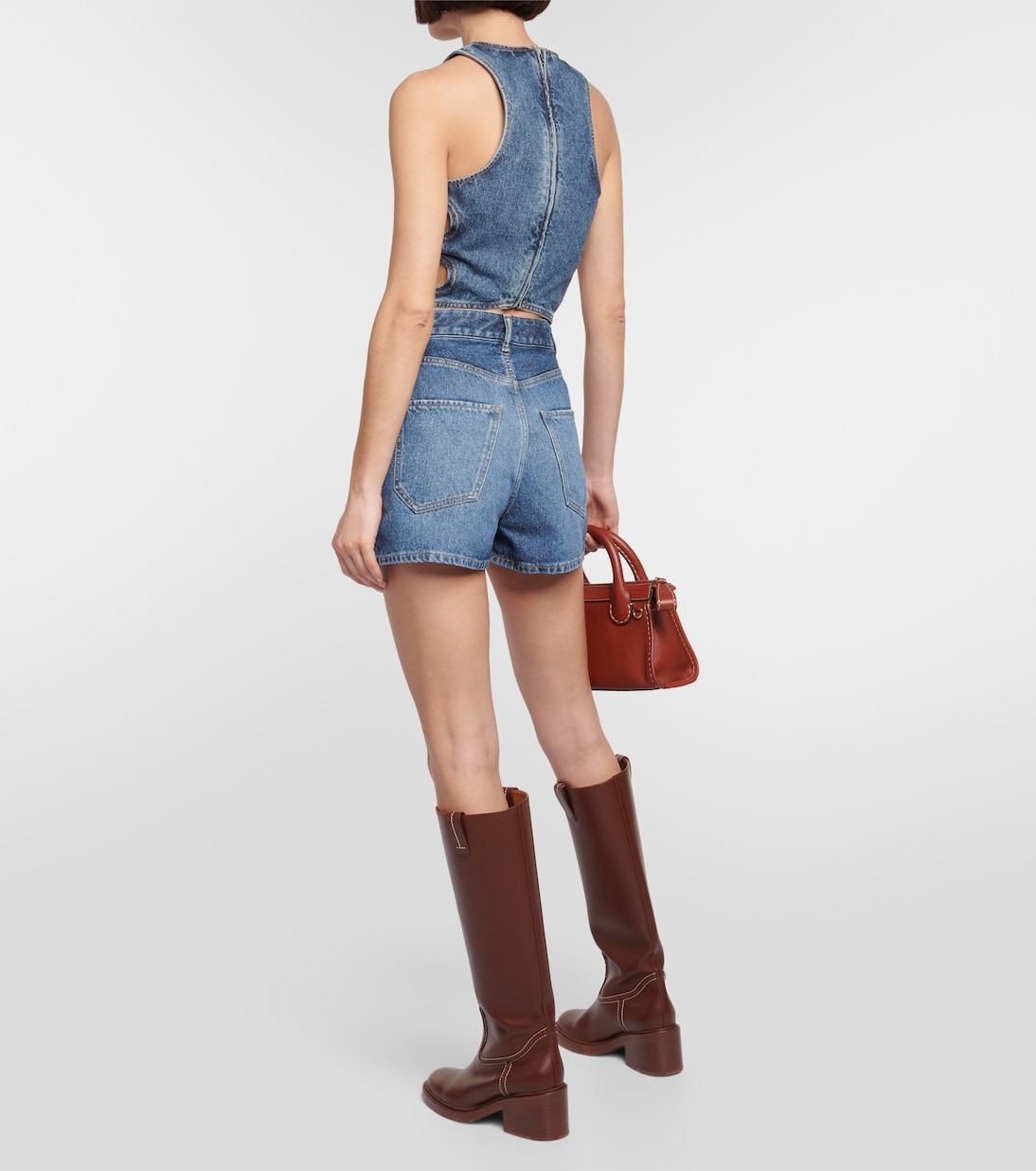 High-Rise Jeansshorts | Chloé