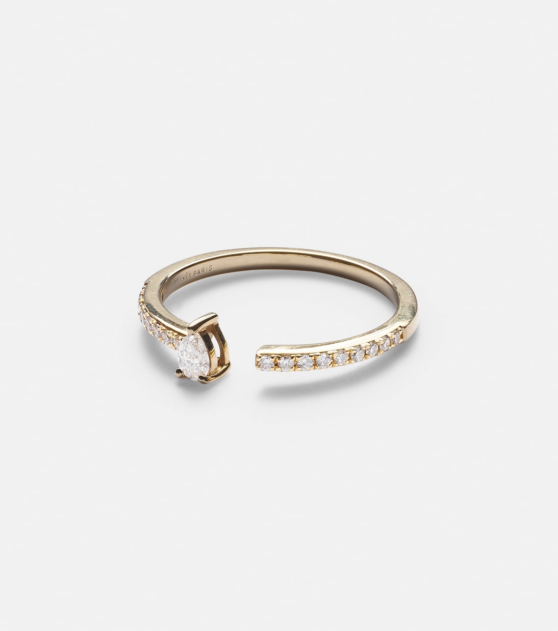 Anello in oro 18kt PERSÉE Hera con diamanti, design elegante per giovani