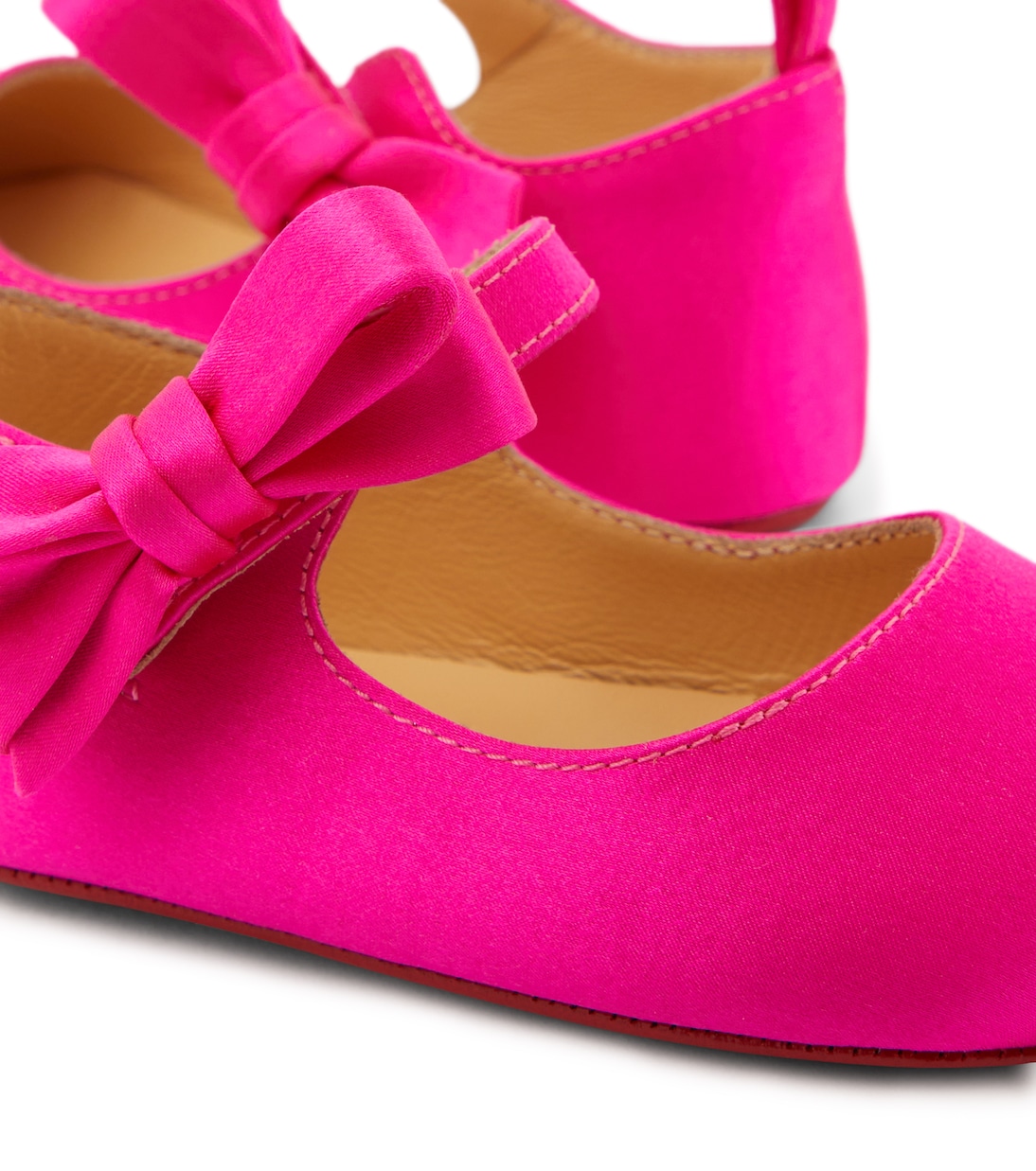 Bébé – Ballerines Lou Babe en satin | Christian Louboutin Kids
