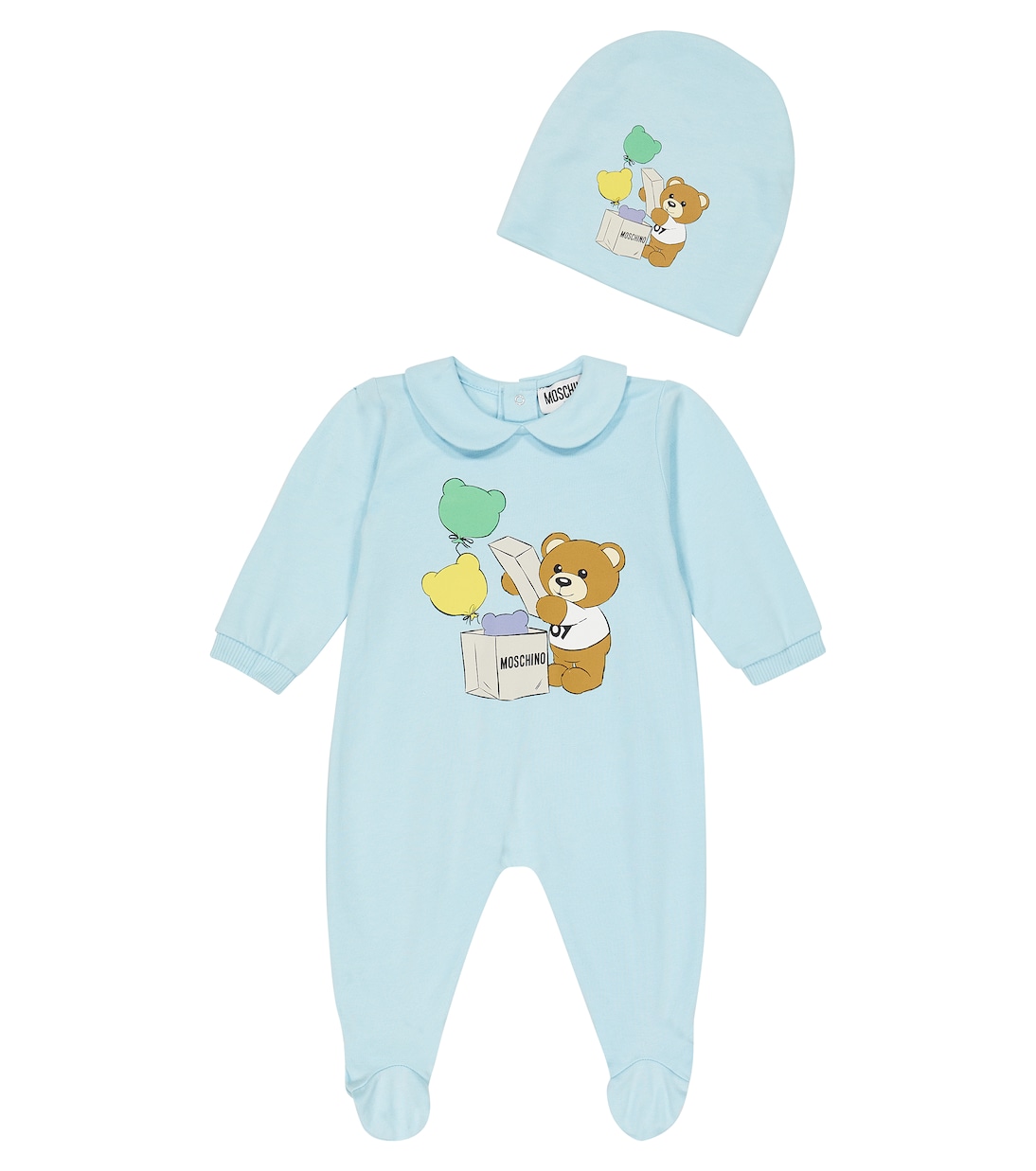 Bebé - set de body y gorro de algodón | Moschino Kids